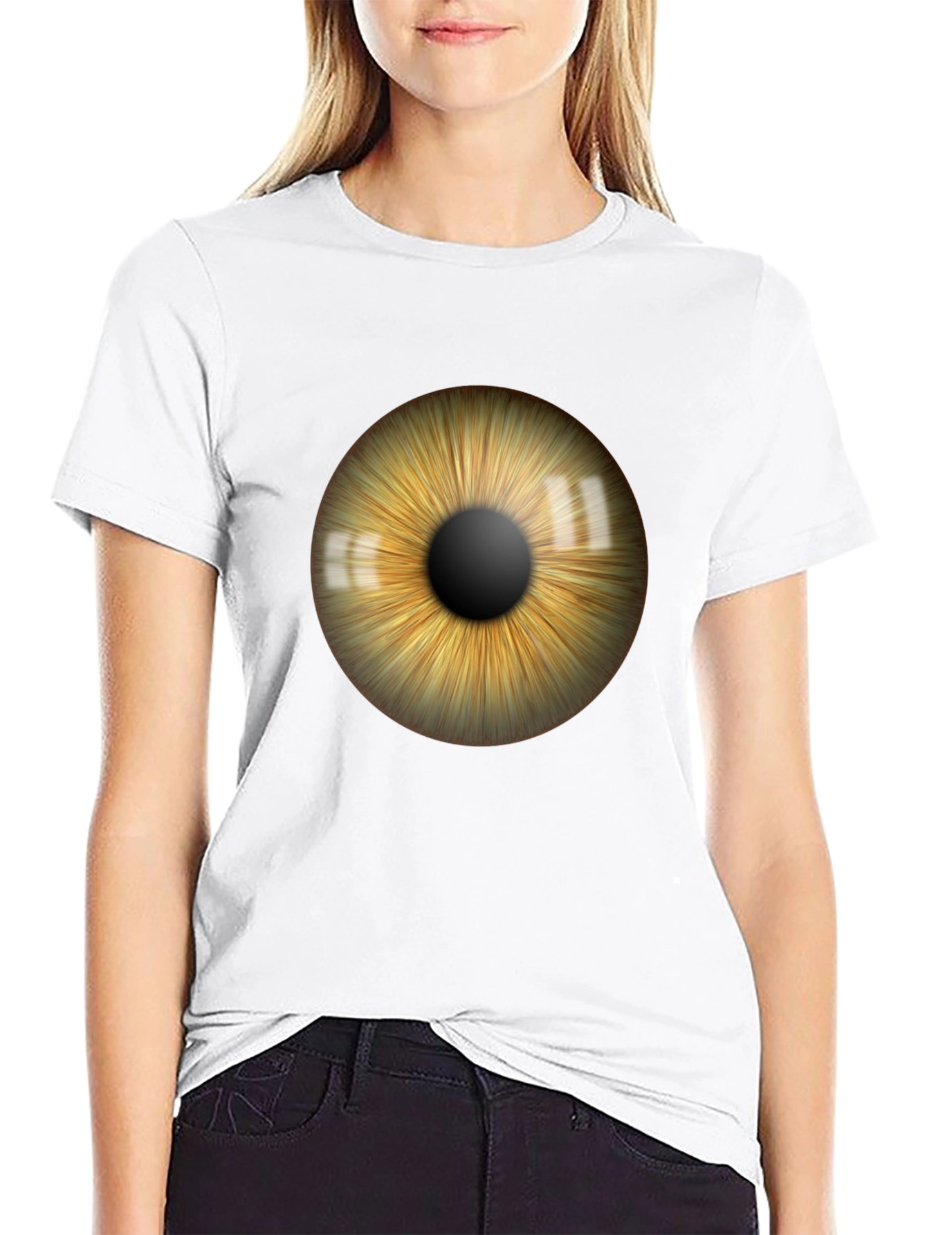 Eye Graphic Black T-Shirt - Unique Print Tee