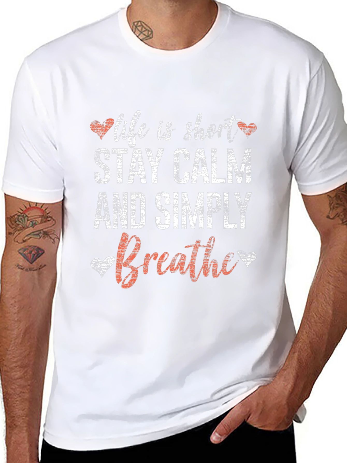 Life is Short Stay Calm Breathe T-Shirt