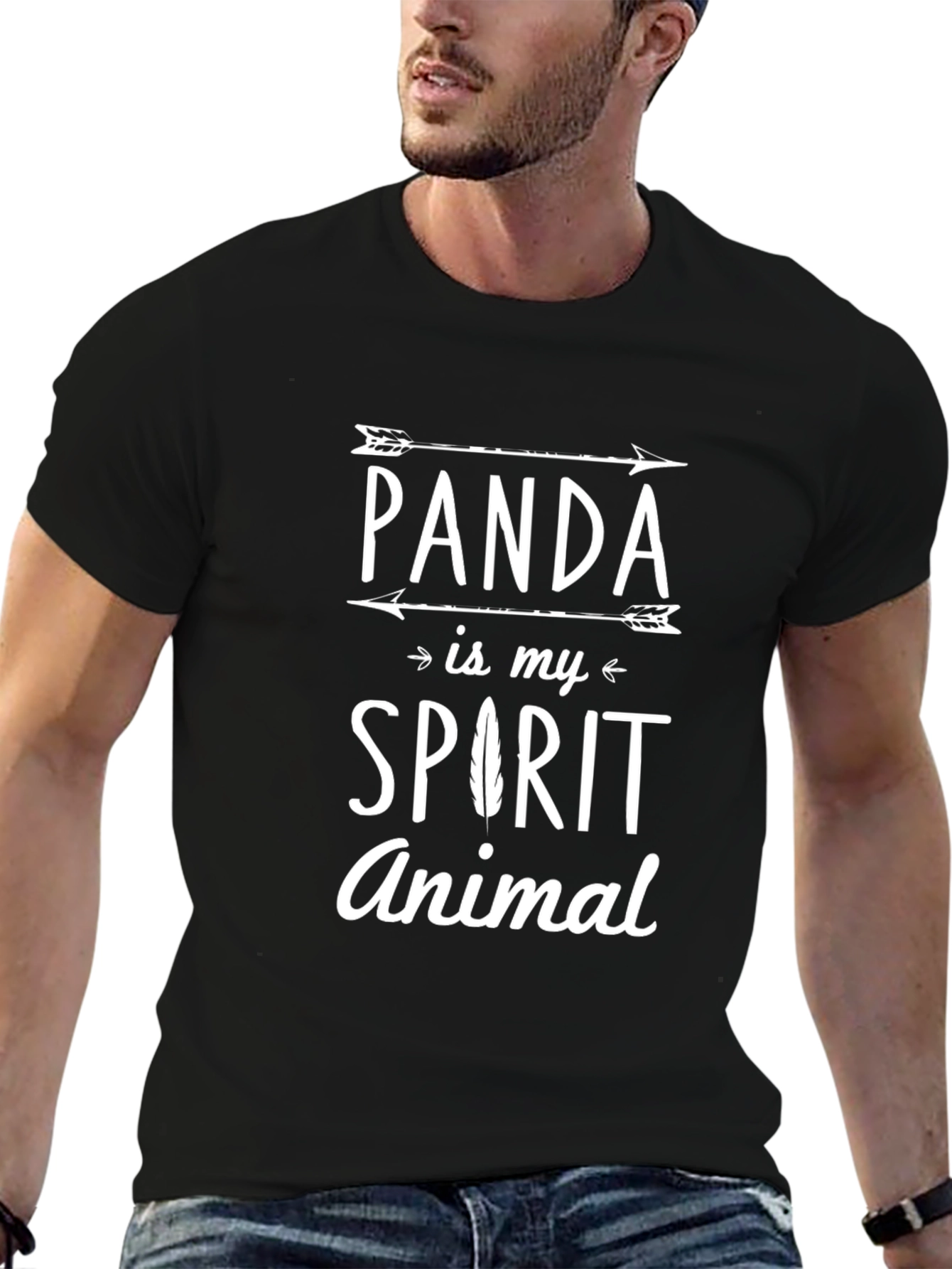 Panda Spirit Animal Graphic T-Shirt