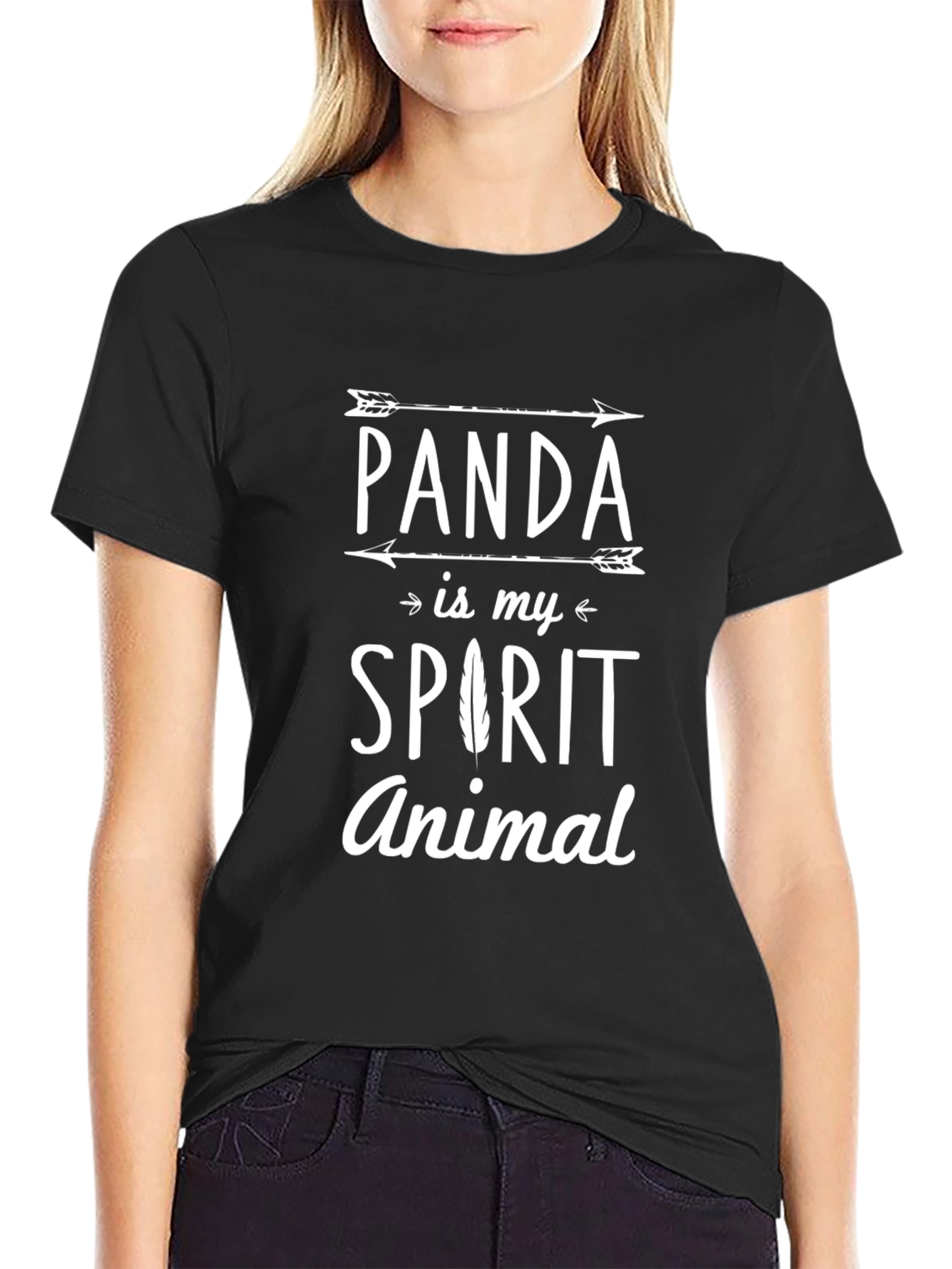 Panda Spirit Animal Graphic T-Shirt