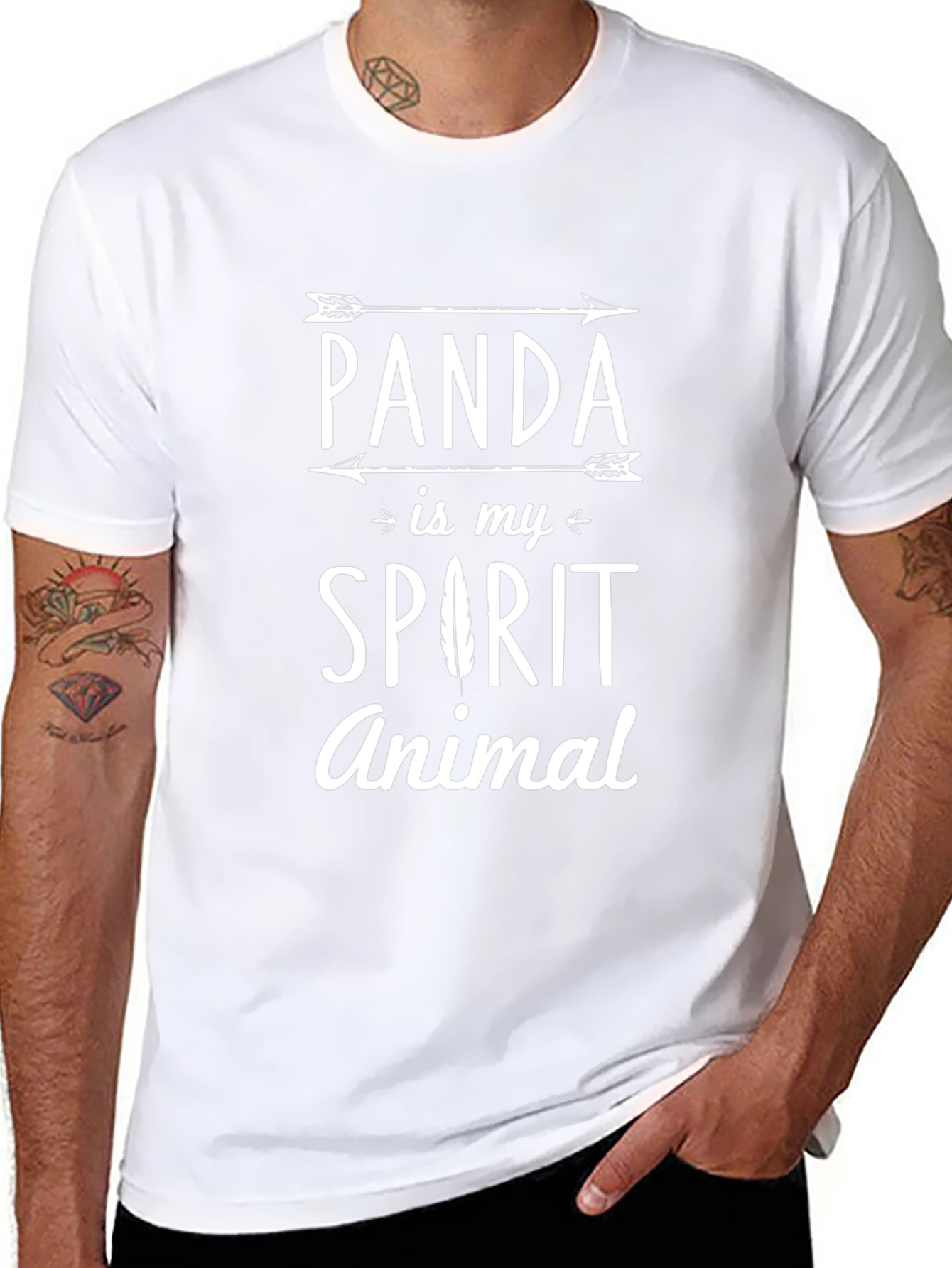 Panda Spirit Animal Graphic T-Shirt