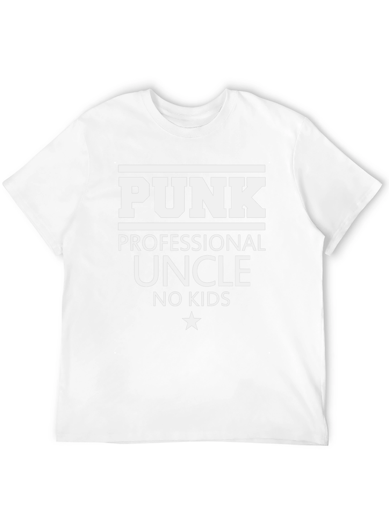 Punk Professional Uncle No Kids Black T-Shirt