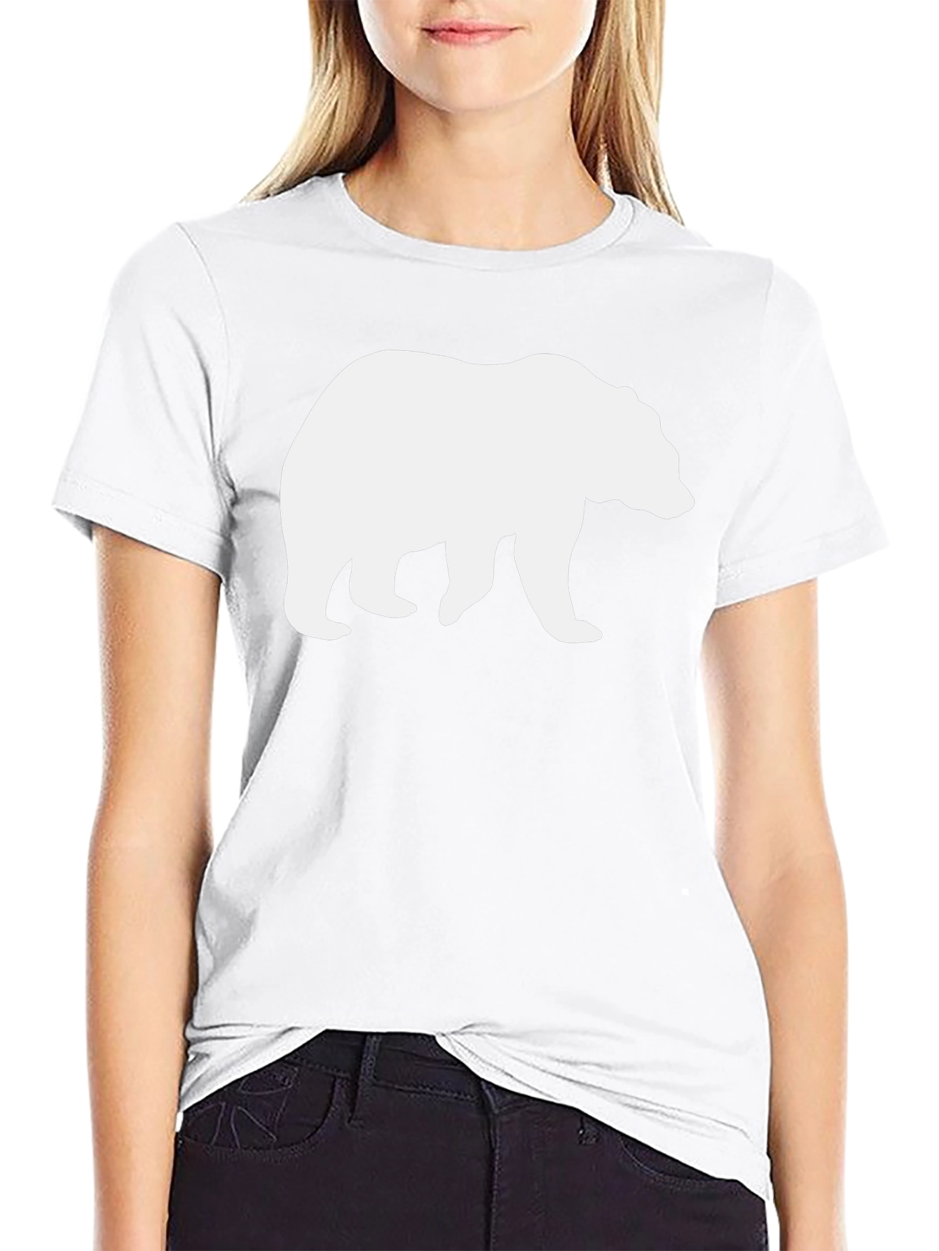 Bear Graphic Tee - Black Casual T-Shirt