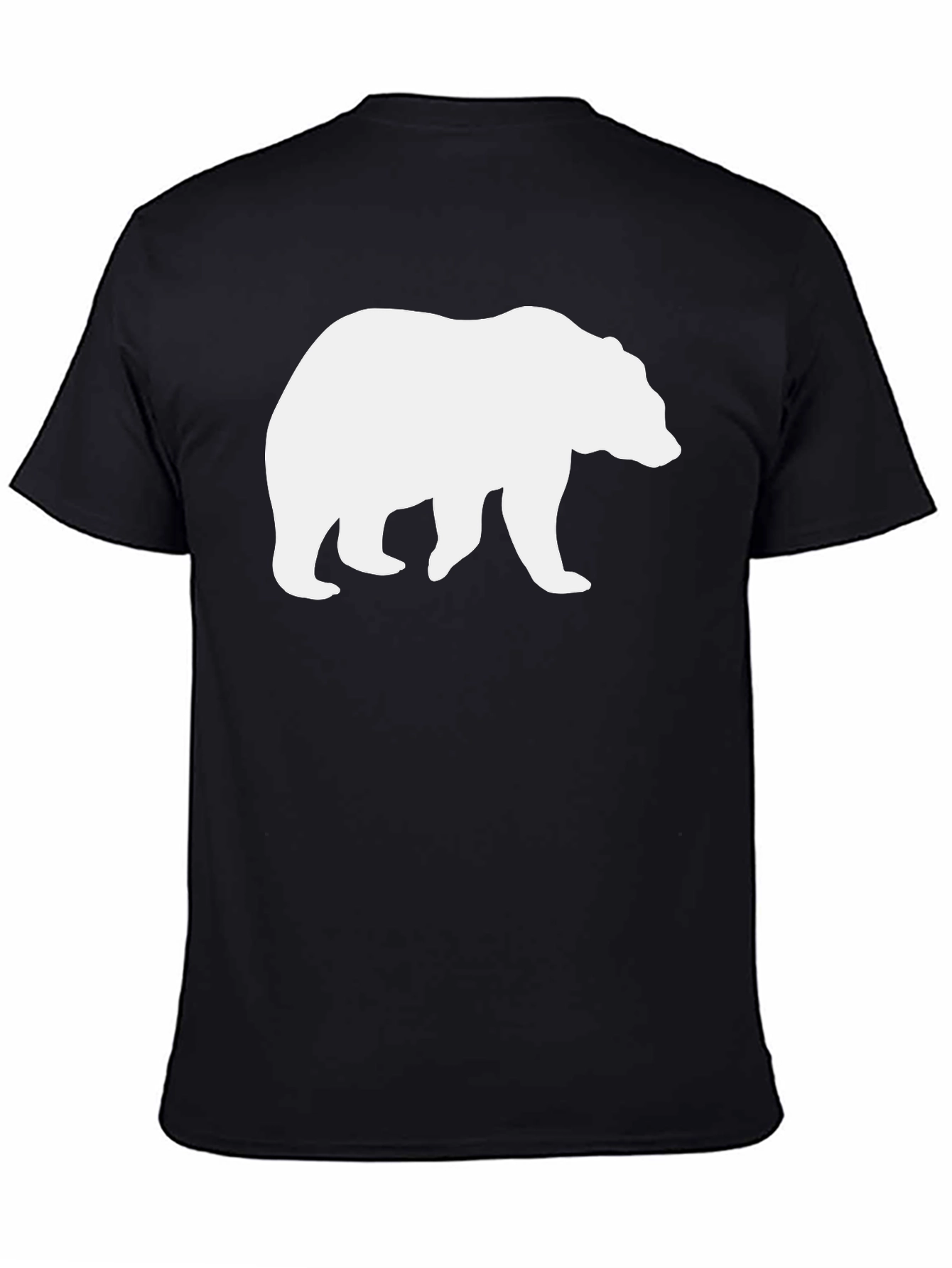 Bear Graphic Tee - Black Casual T-Shirt