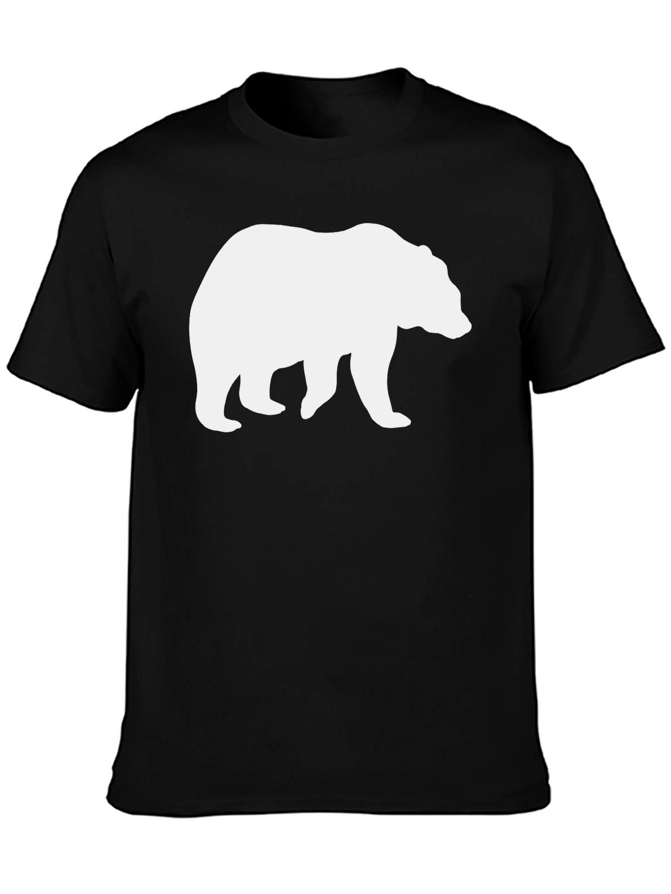 Bear Graphic Tee - Black Casual T-Shirt