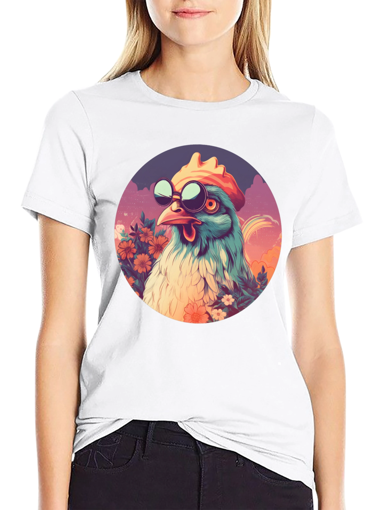 Cool Chicken Graphic T-Shirt