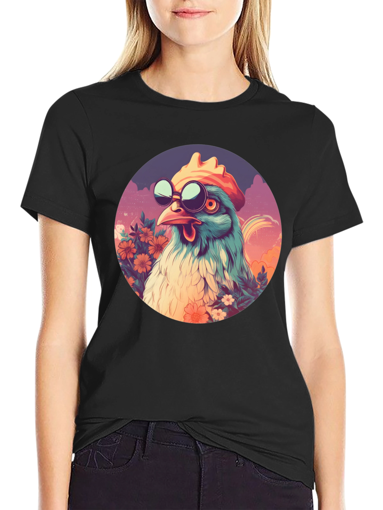 Cool Chicken Graphic T-Shirt