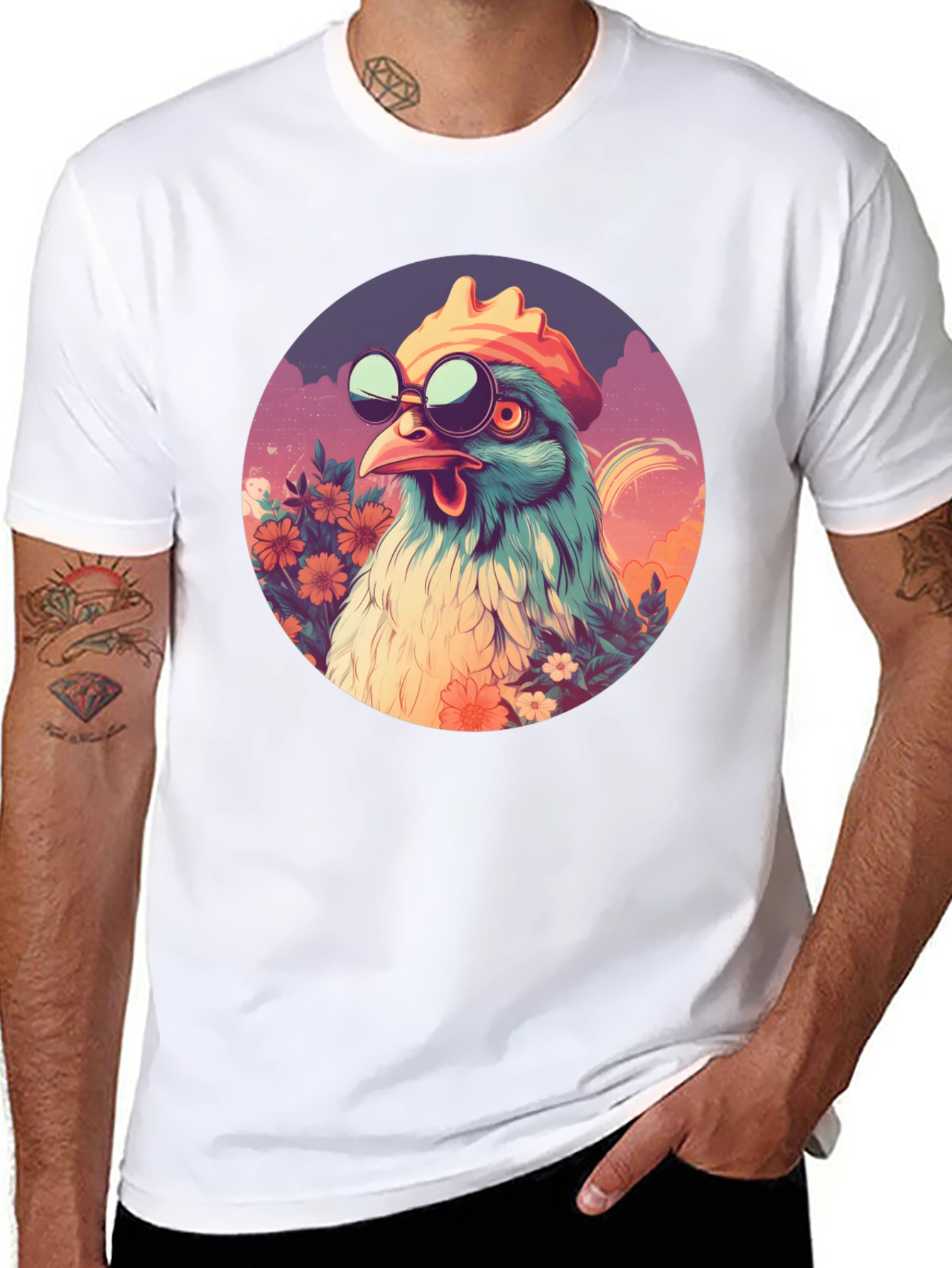Cool Chicken Graphic T-Shirt