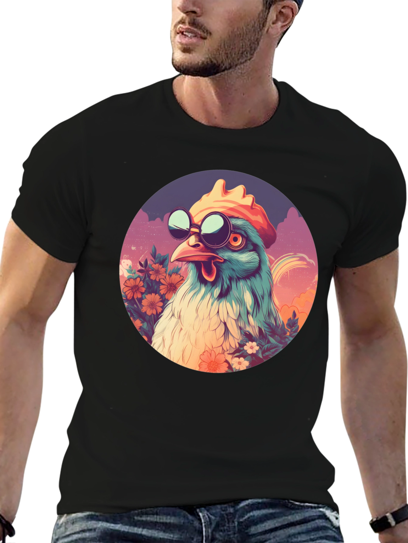 Cool Chicken Graphic T-Shirt