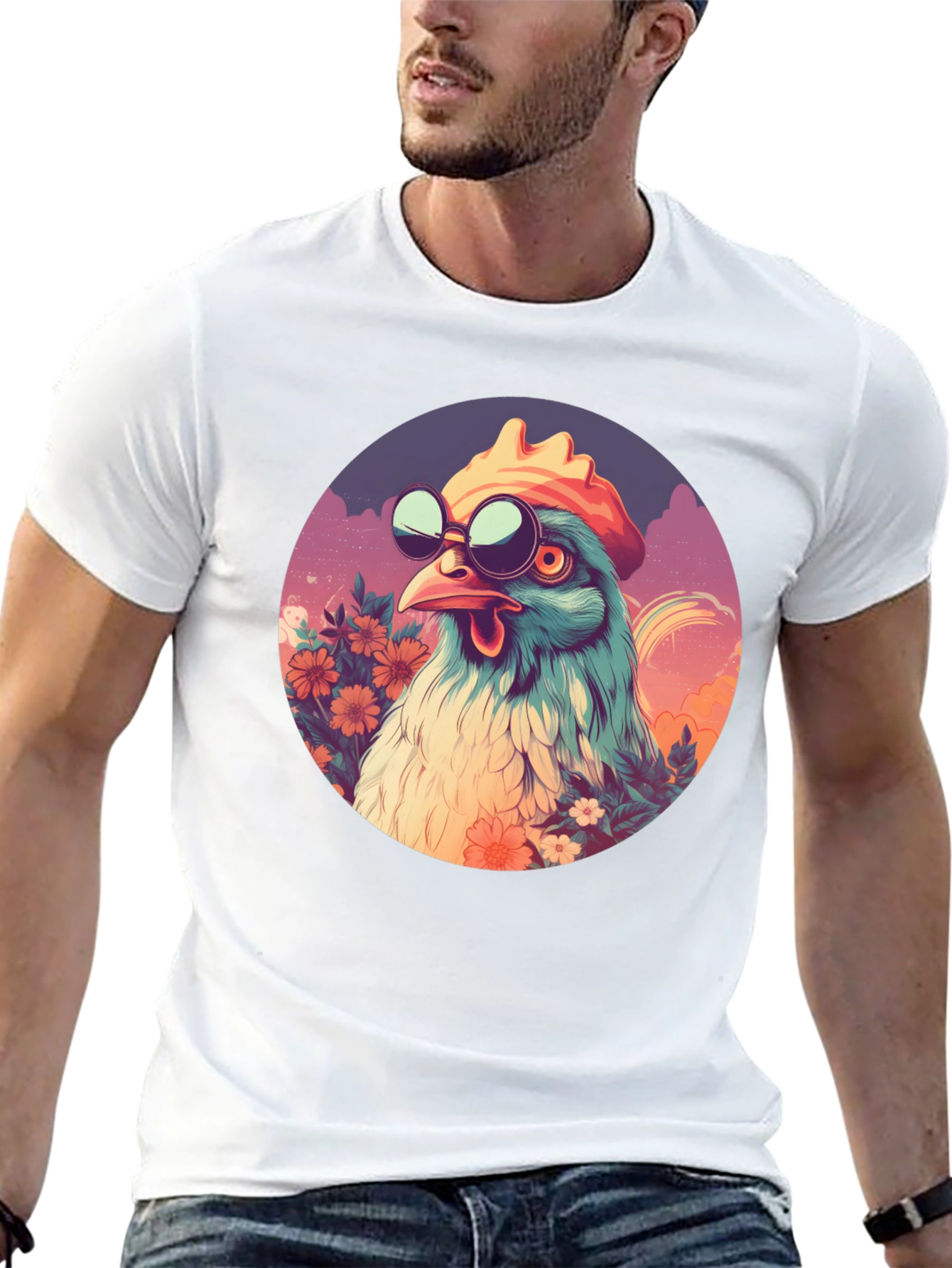 Cool Chicken Graphic T-Shirt