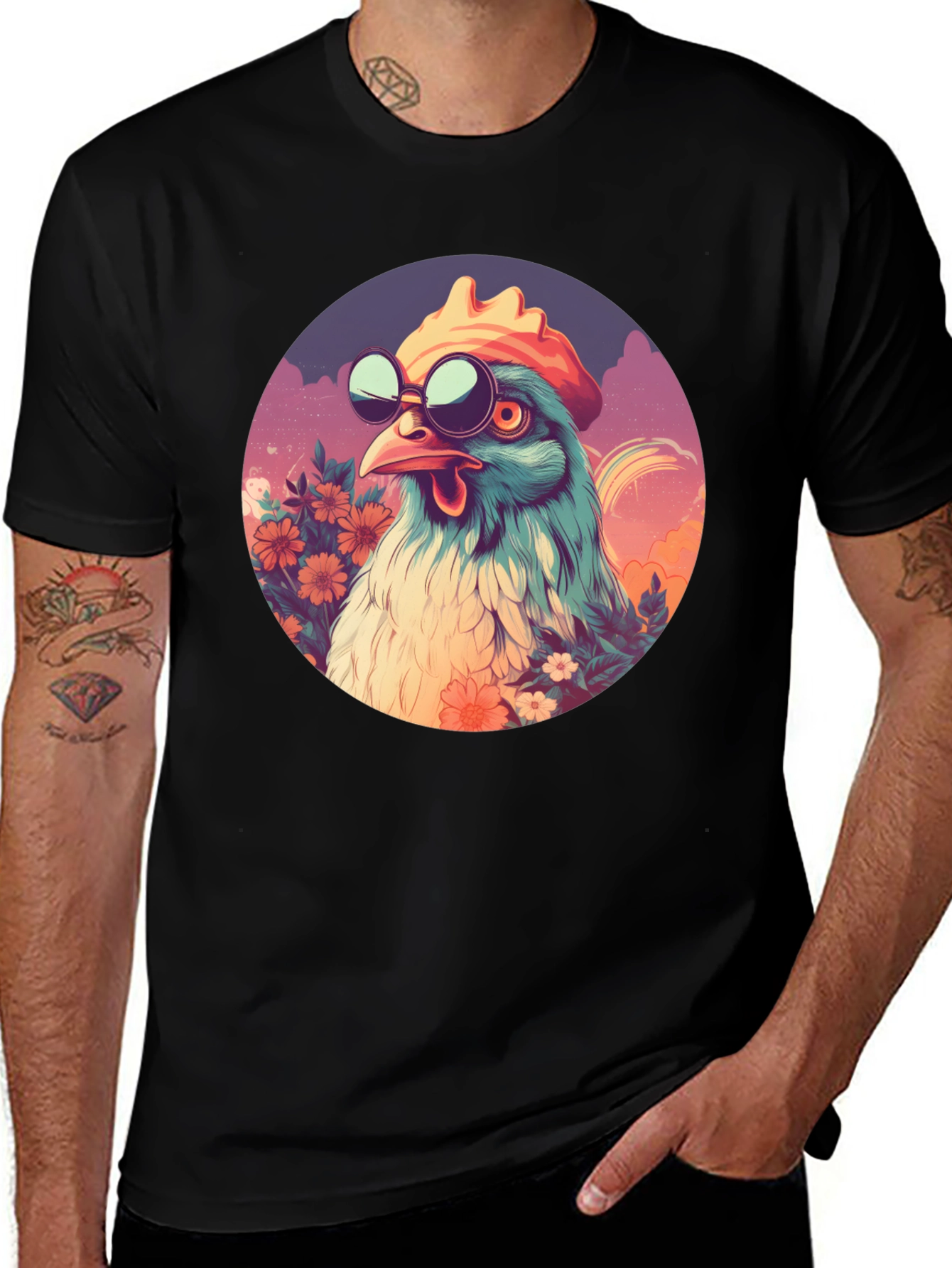 Cool Chicken Graphic T-Shirt