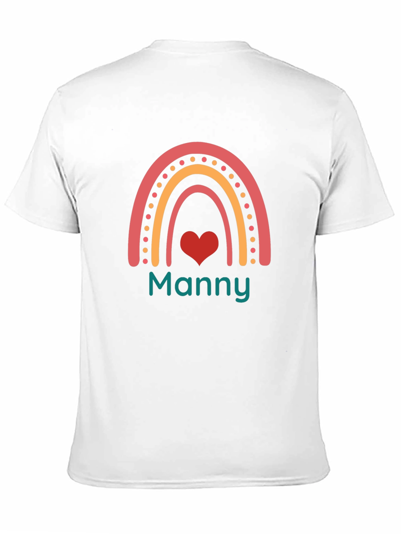 Rainbow Manny Graphic Tee - Black Cotton Blend