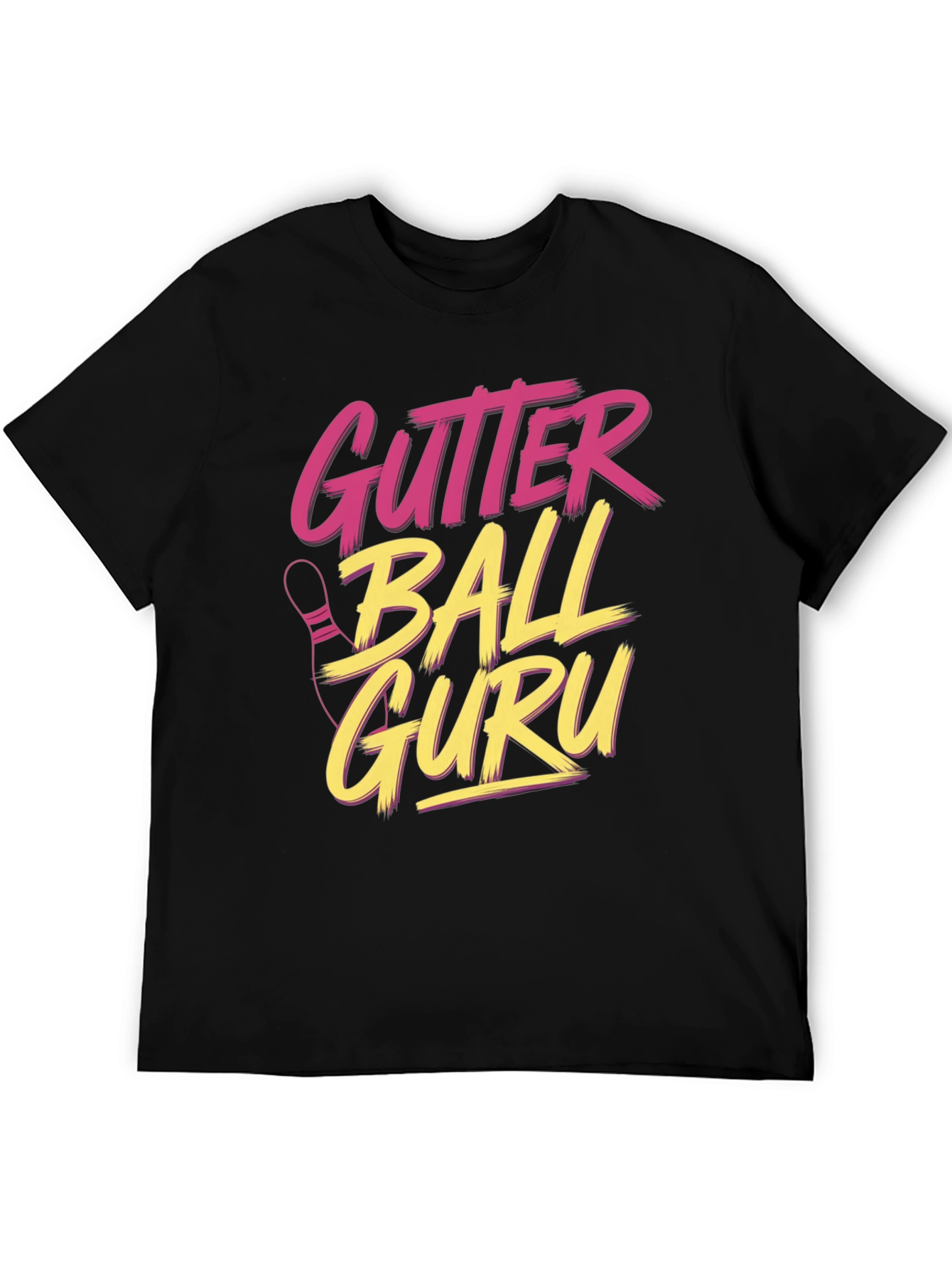 Gutter Ball Guru Retro Bowling T-Shirt