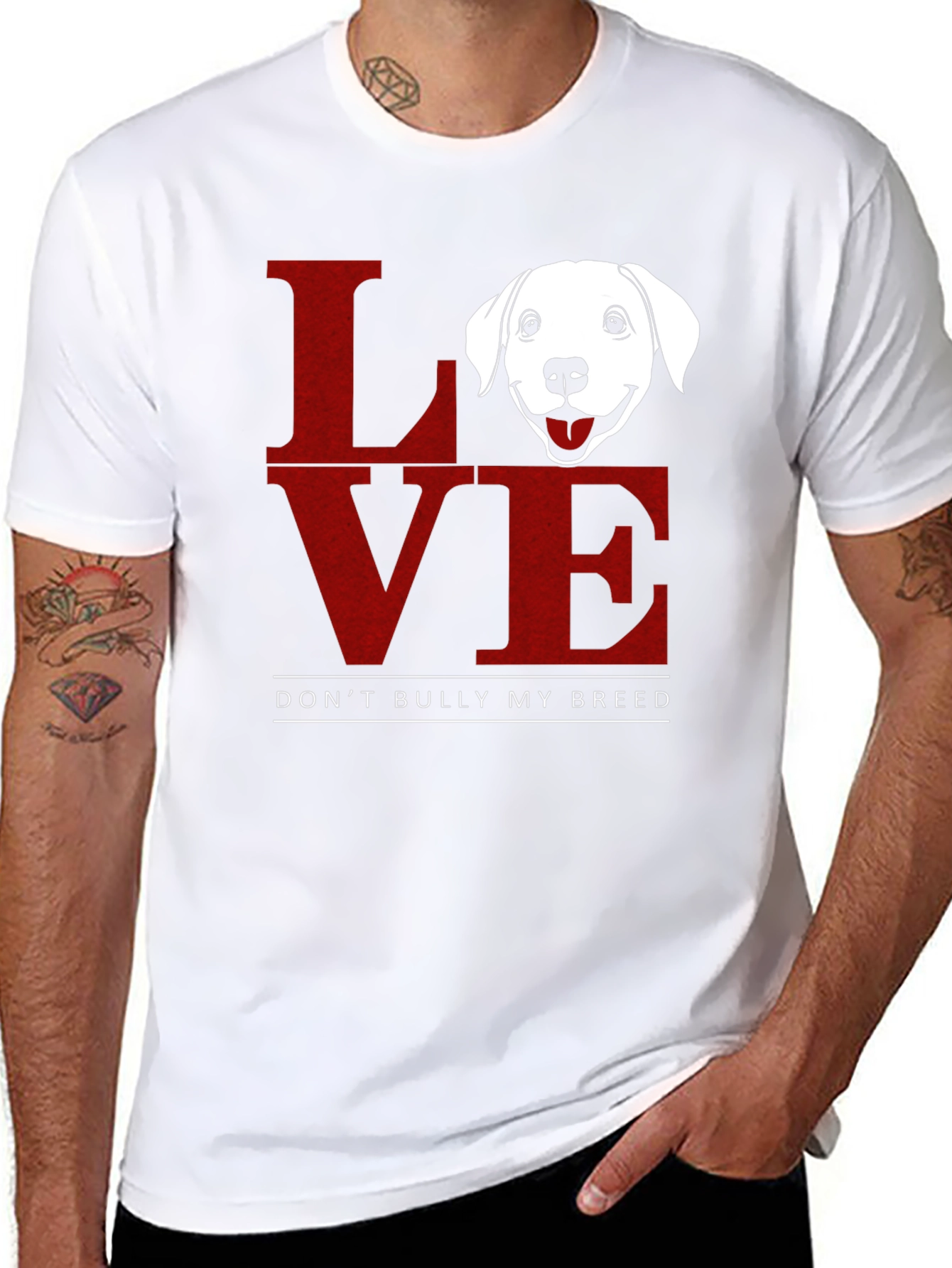 Love Dog Breed T-Shirt Anti-Bullying Tee
