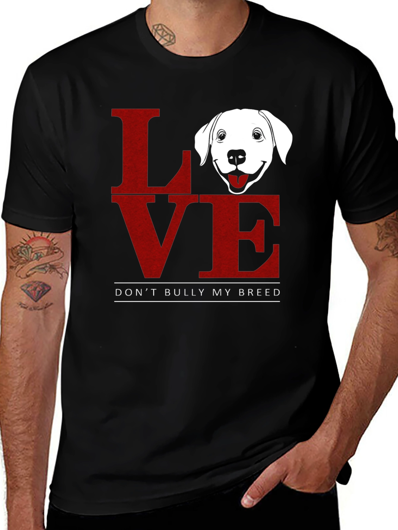 Love Dog Breed T-Shirt Anti-Bullying Tee