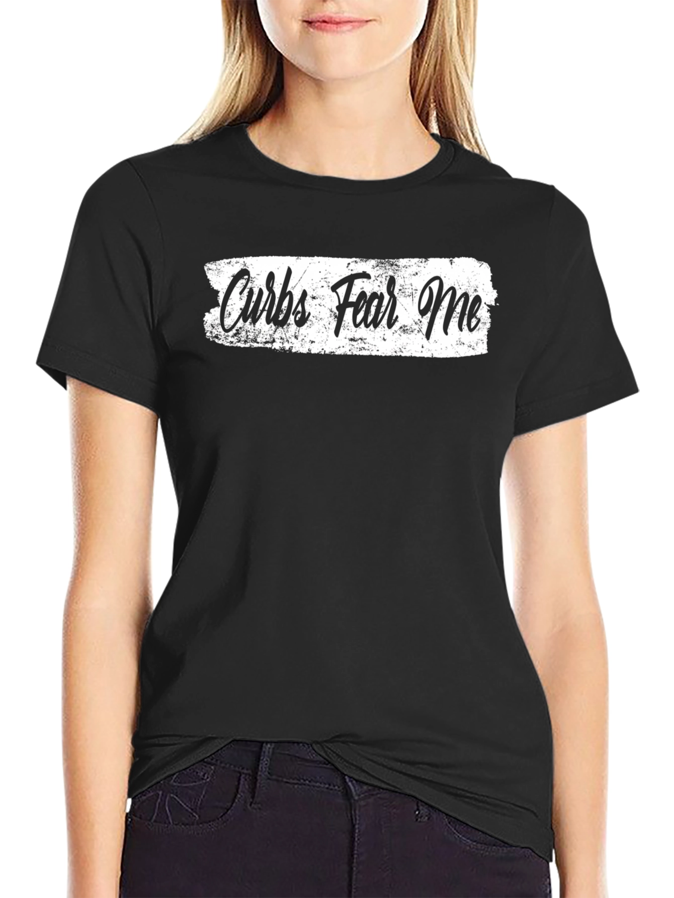 Curbs Fear Me Black Graphic Tee