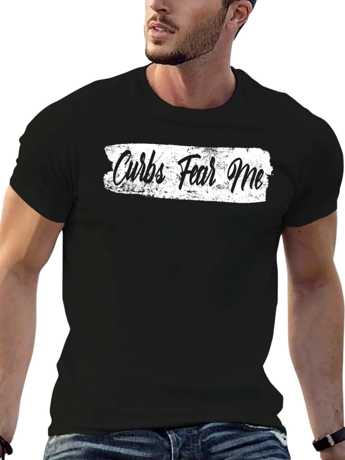 Curbs Fear Me Black Graphic Tee
