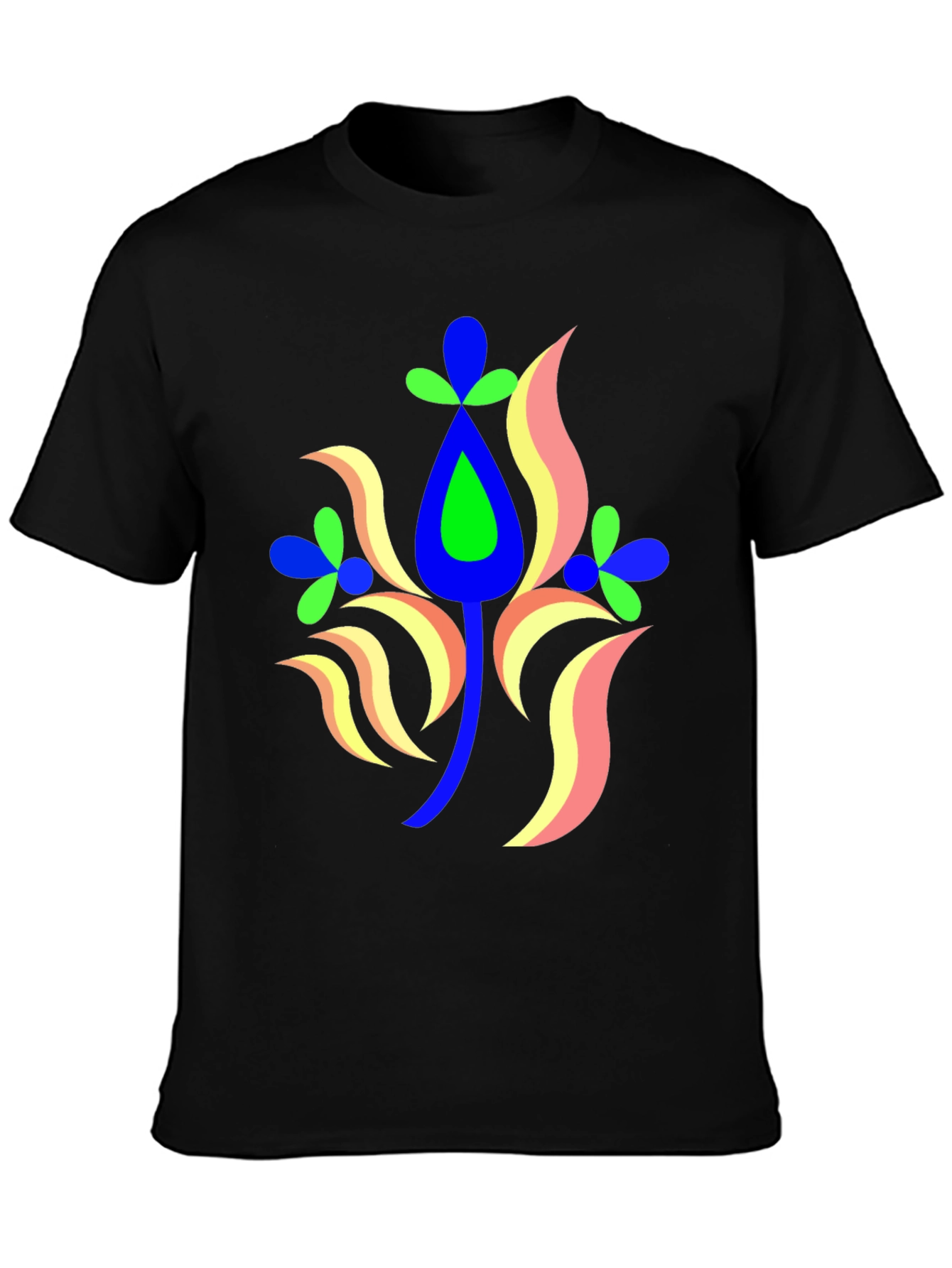 Abstract Floral Graphic Tee