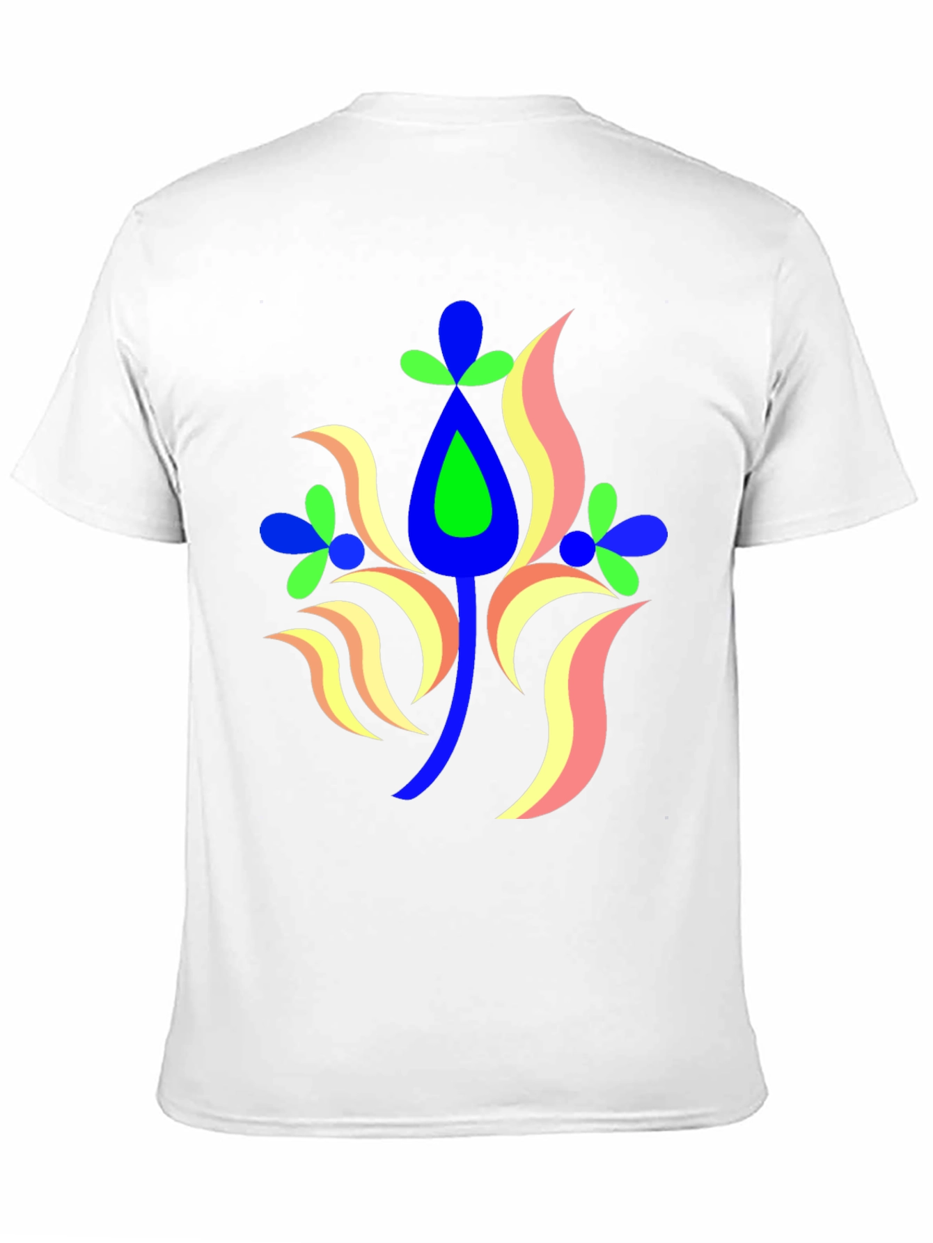 Abstract Floral Graphic Tee