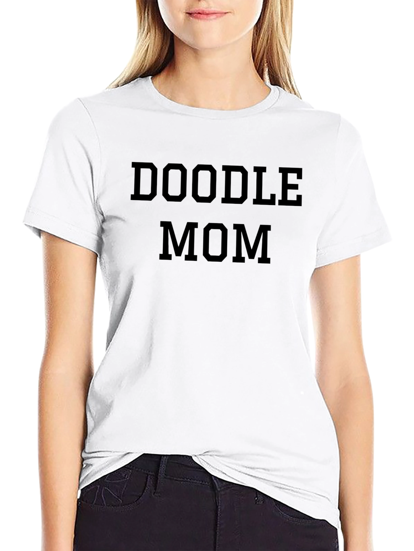 Doodle Mom Black T-Shirt