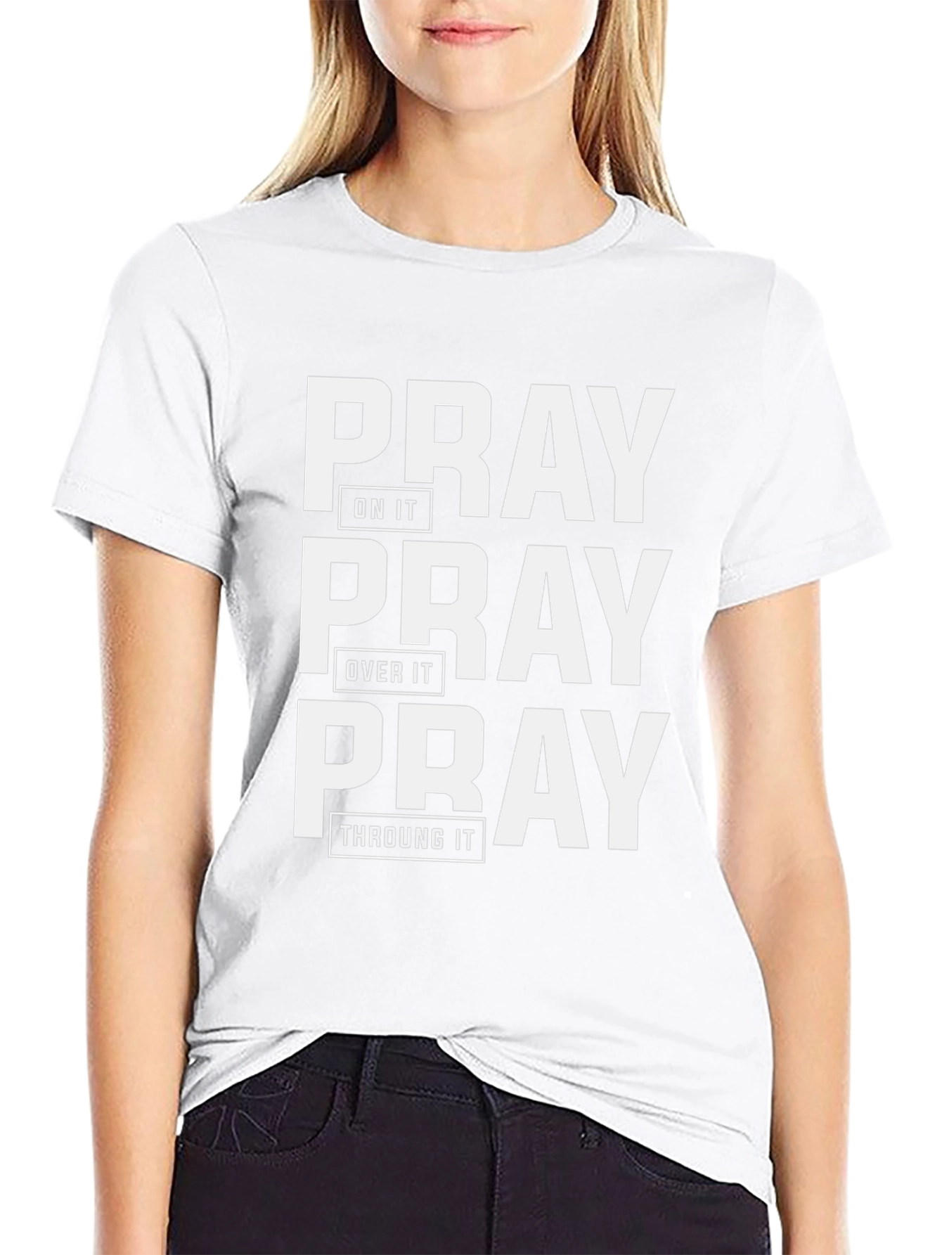 Pray On It Graphic Tee - Christian Apparel