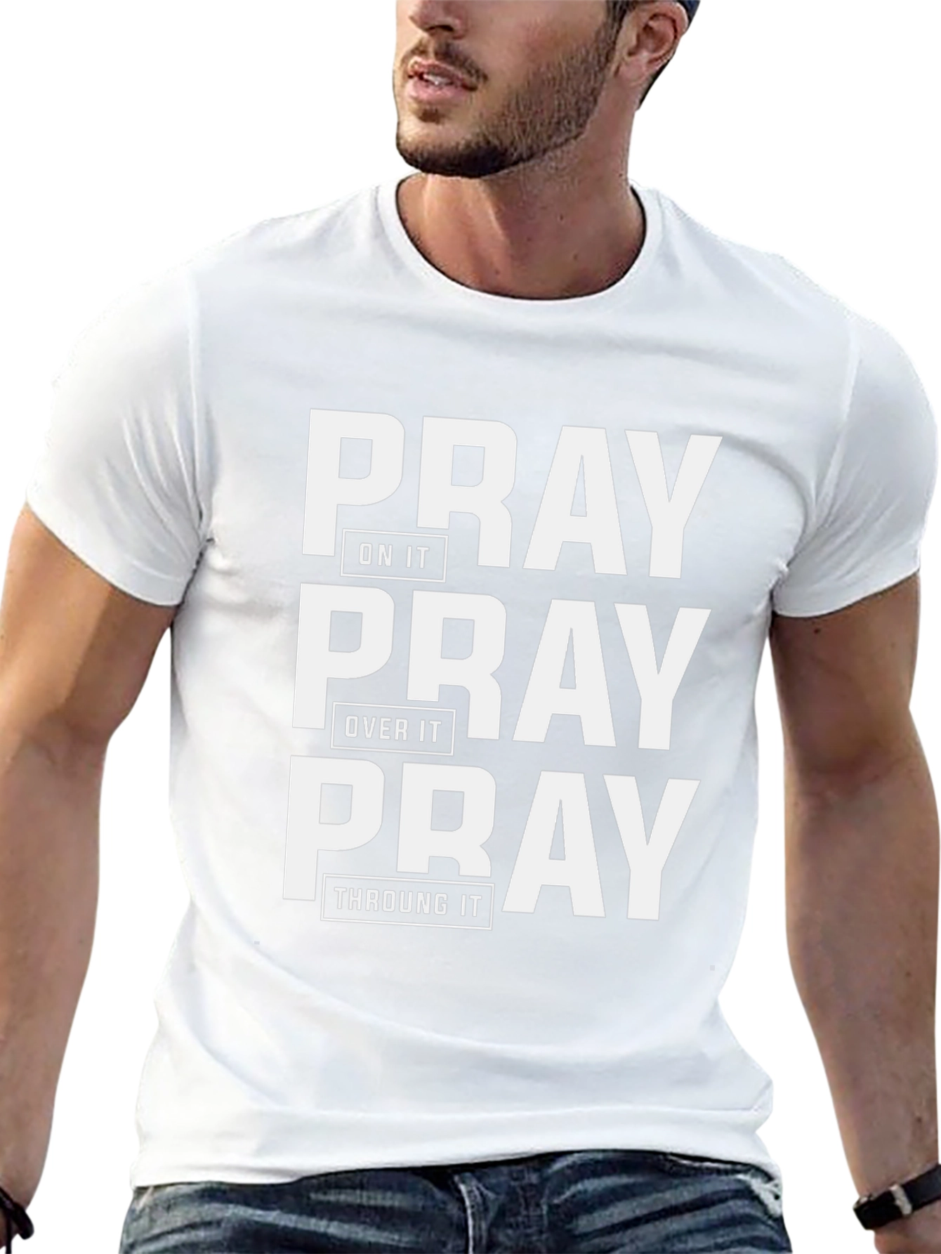 Pray On It Graphic Tee - Christian Apparel