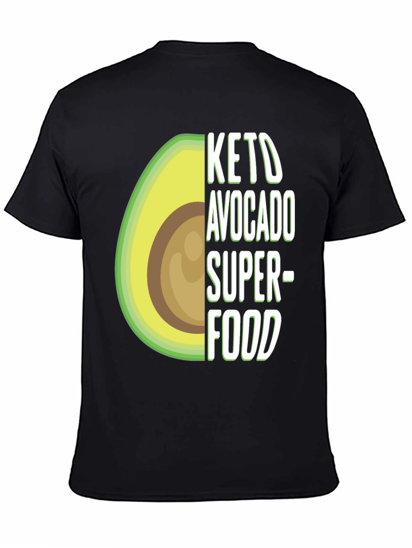 Keto Avocado Superfood T-Shirt - Unisex Black Tee