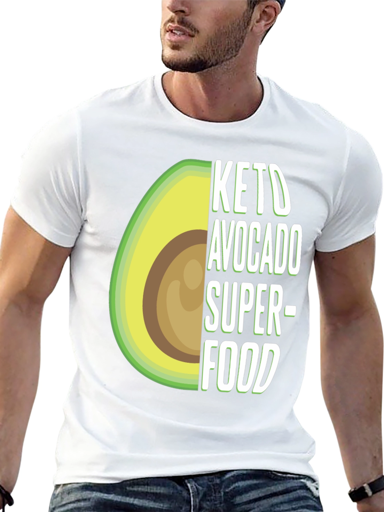 Keto Avocado Superfood T-Shirt - Unisex Black Tee