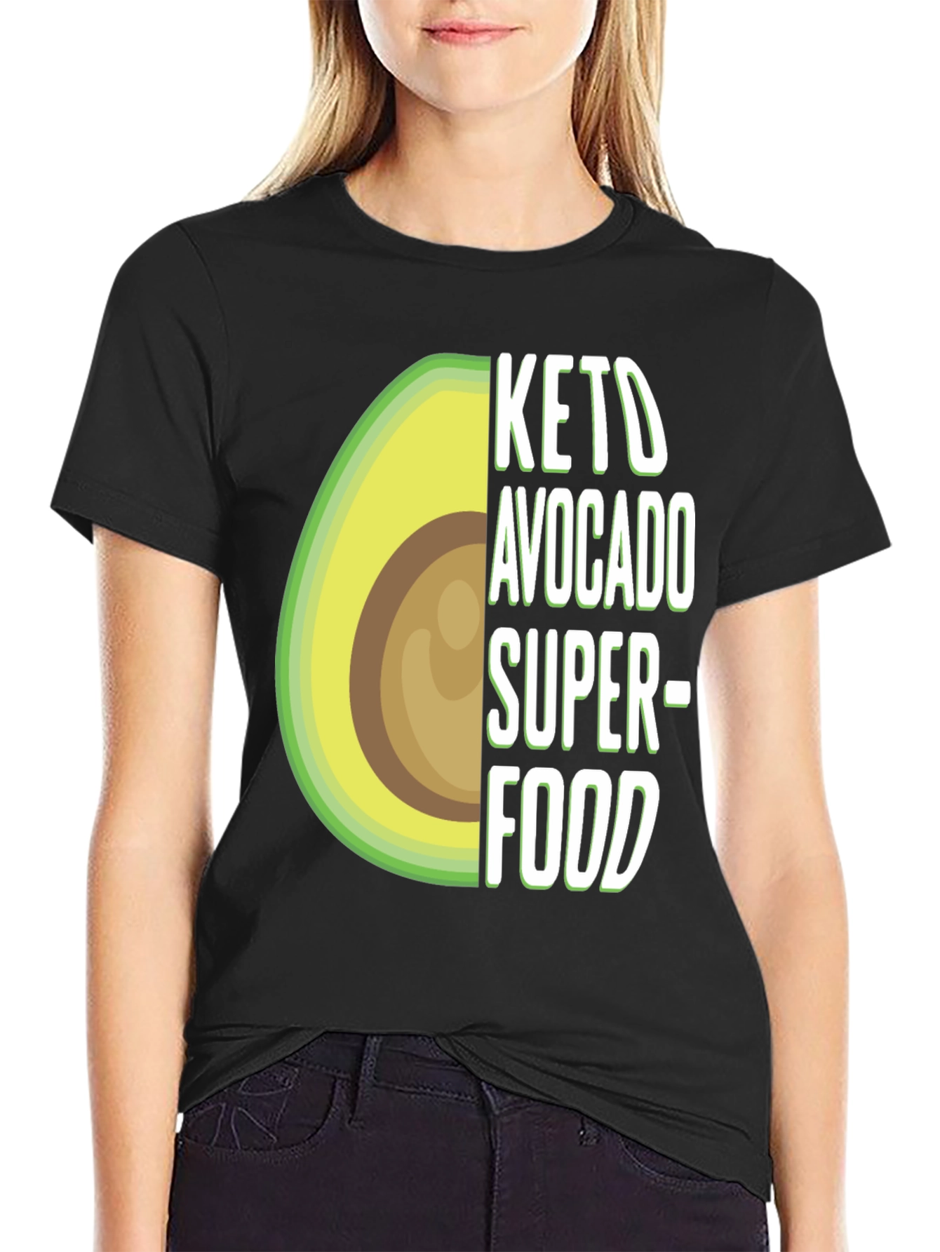 Keto Avocado Superfood T-Shirt - Unisex Black Tee