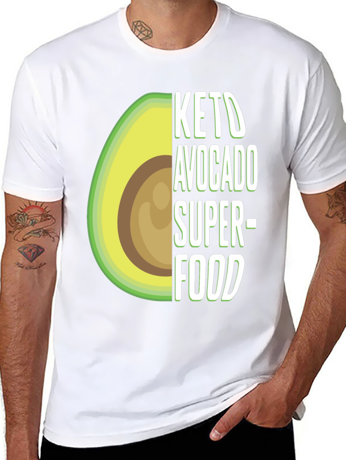 Keto Avocado Superfood T-Shirt - Unisex Black Tee