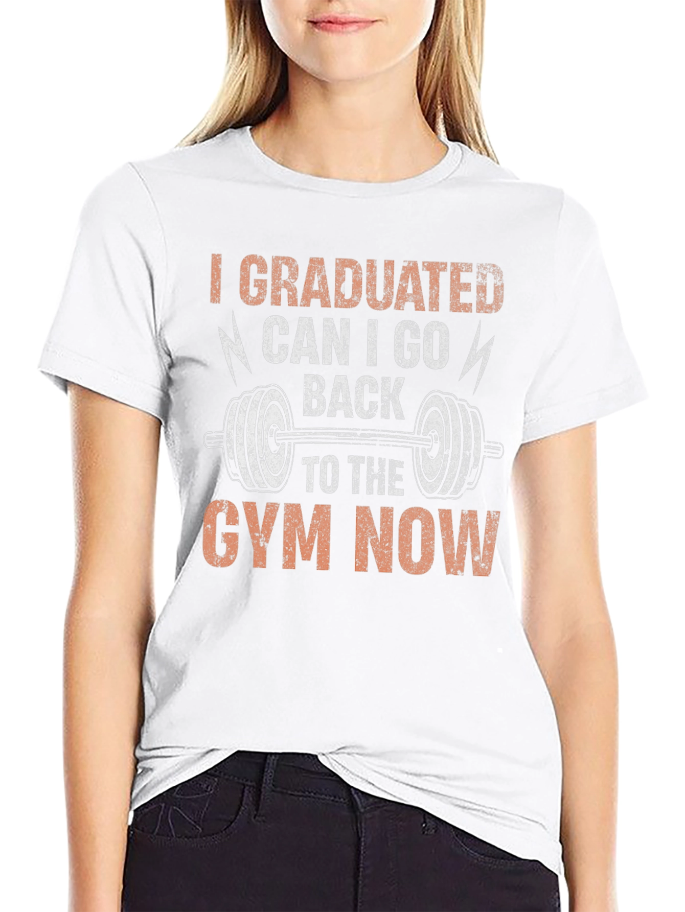 Graduated Gym T-Shirt Funny Workout Apparel