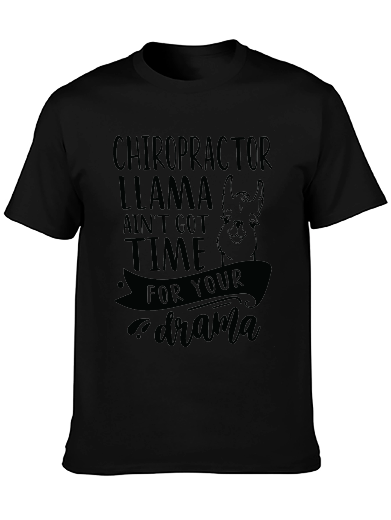 Chiropractor Llama Graphic T-Shirt