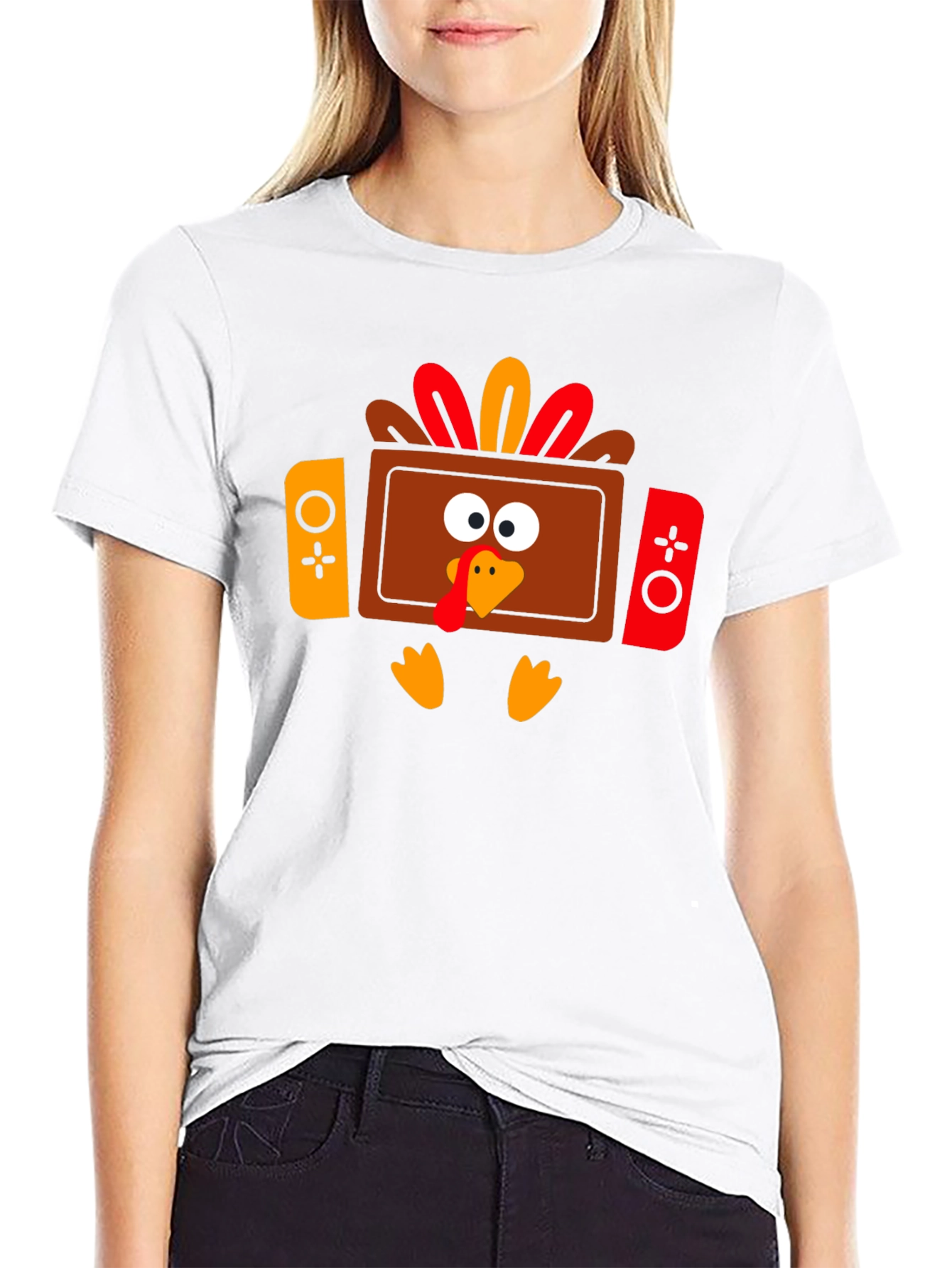 Thanksgiving Turkey Game Console T-Shirt