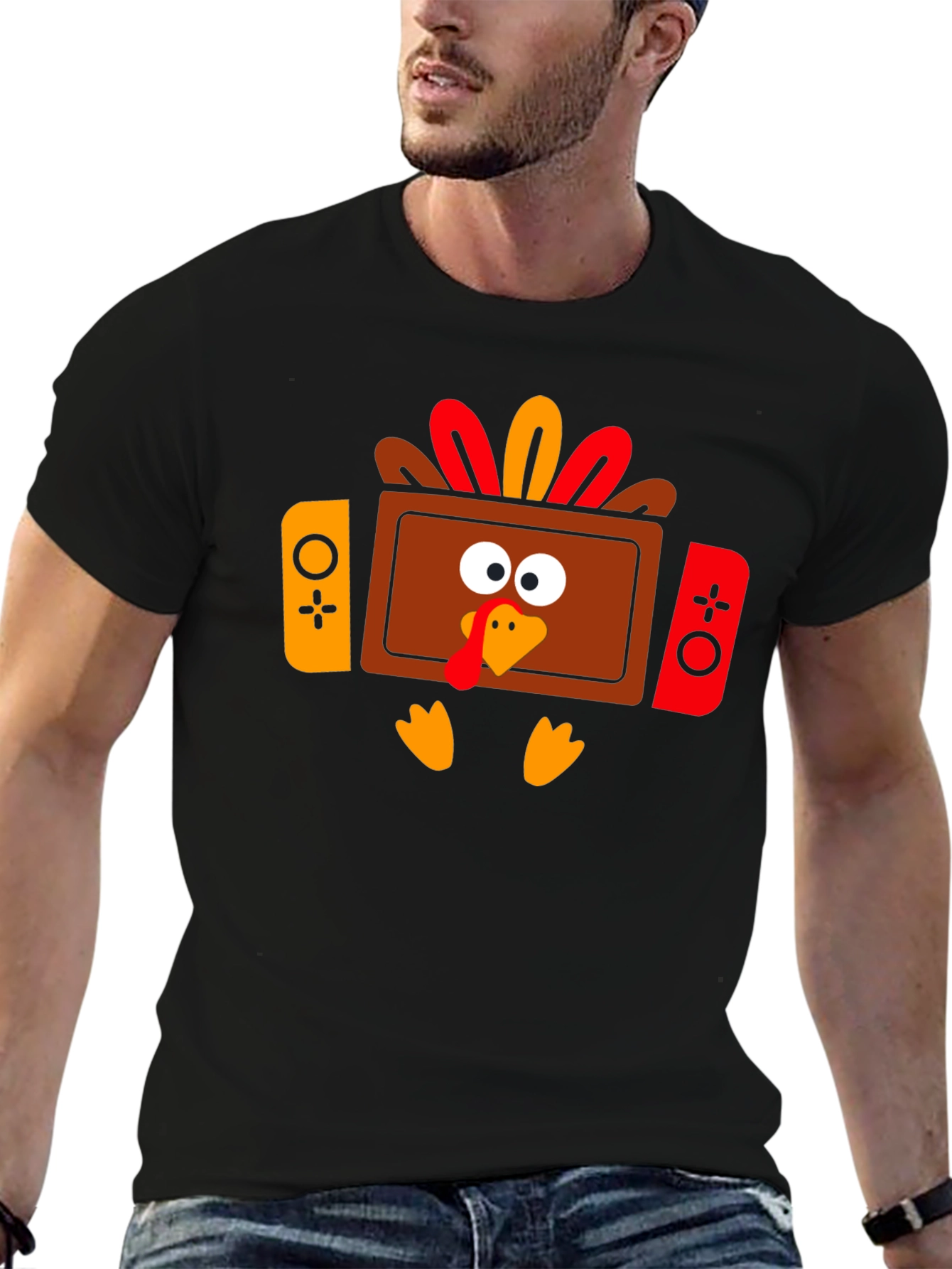 Thanksgiving Turkey Game Console T-Shirt