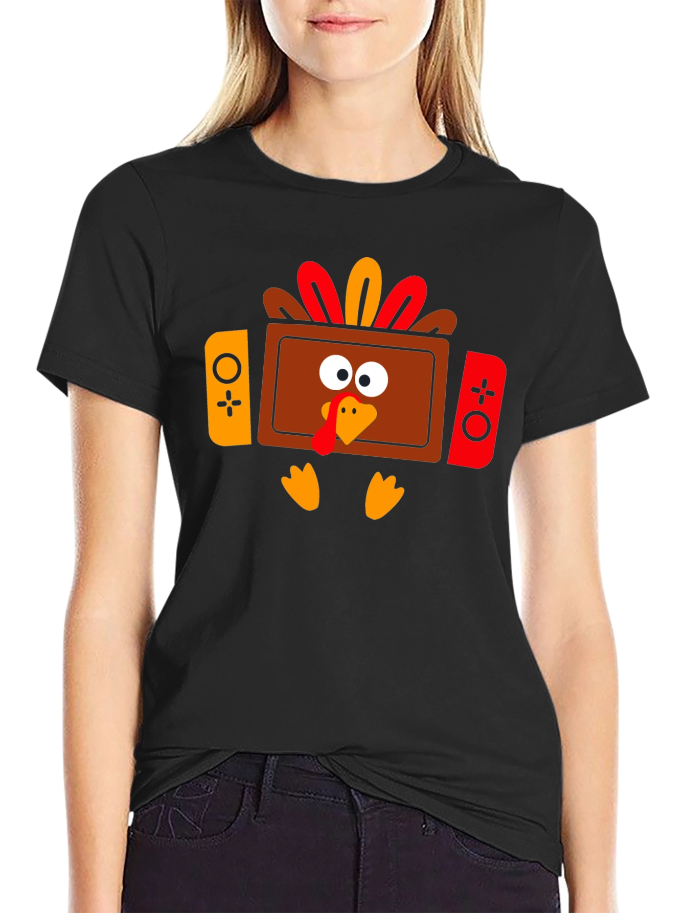 Thanksgiving Turkey Game Console T-Shirt