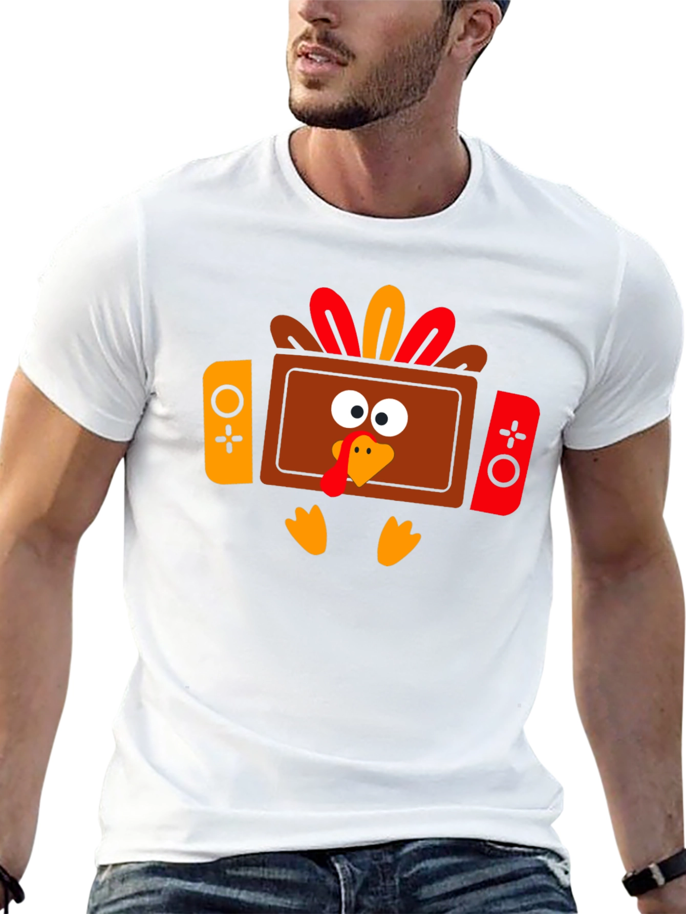 Thanksgiving Turkey Game Console T-Shirt