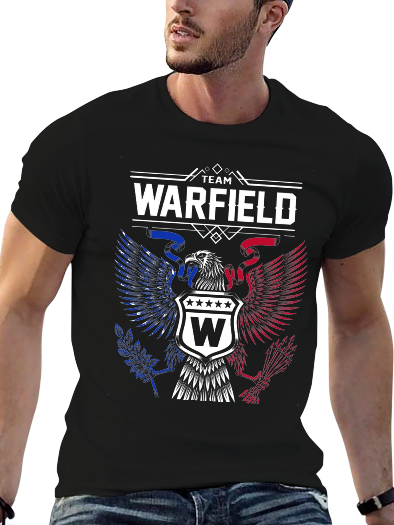 Team Warfield Patriotic Eagle Graphic T-Shirt