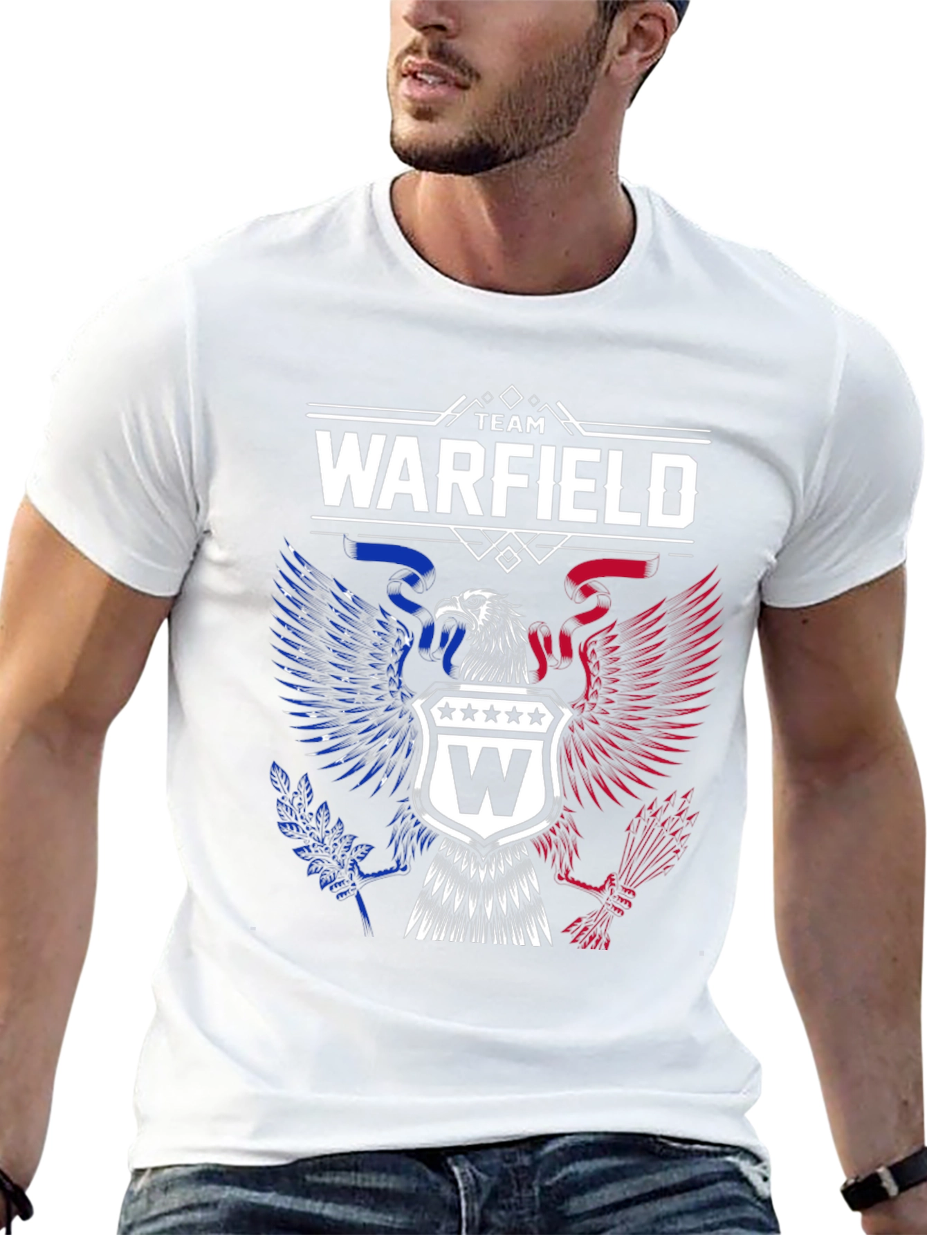 Team Warfield Patriotic Eagle Graphic T-Shirt