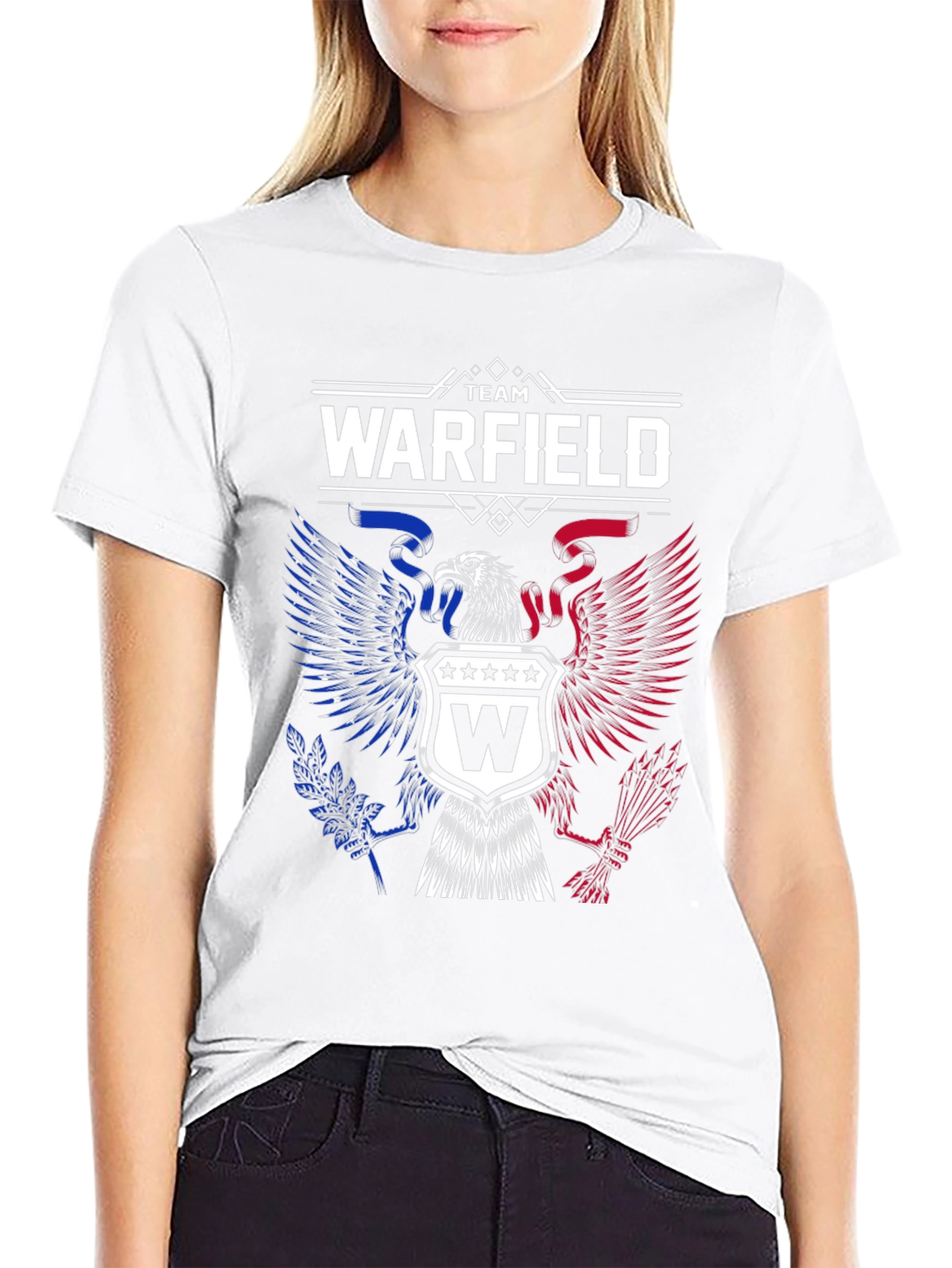 Team Warfield Patriotic Eagle Graphic T-Shirt