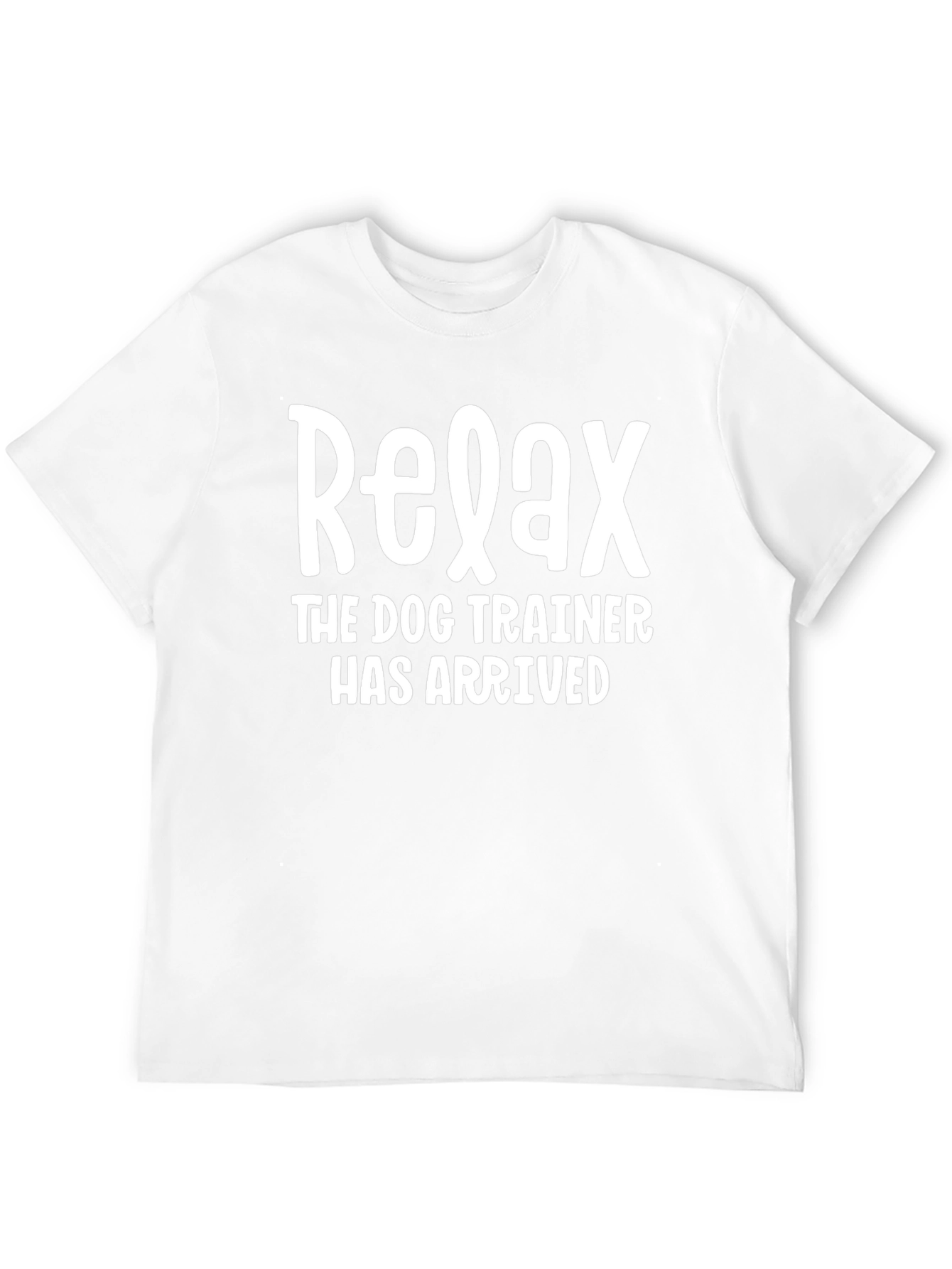 Relax Dog Trainer T-Shirt - Black Cotton Graphic Tee