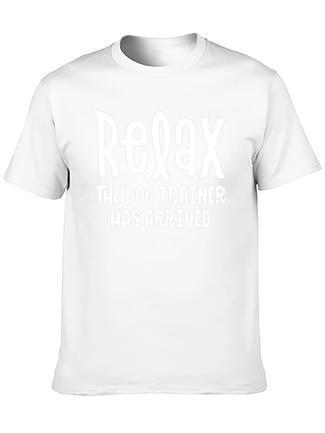 Relax Dog Trainer T-Shirt - Black Cotton Graphic Tee