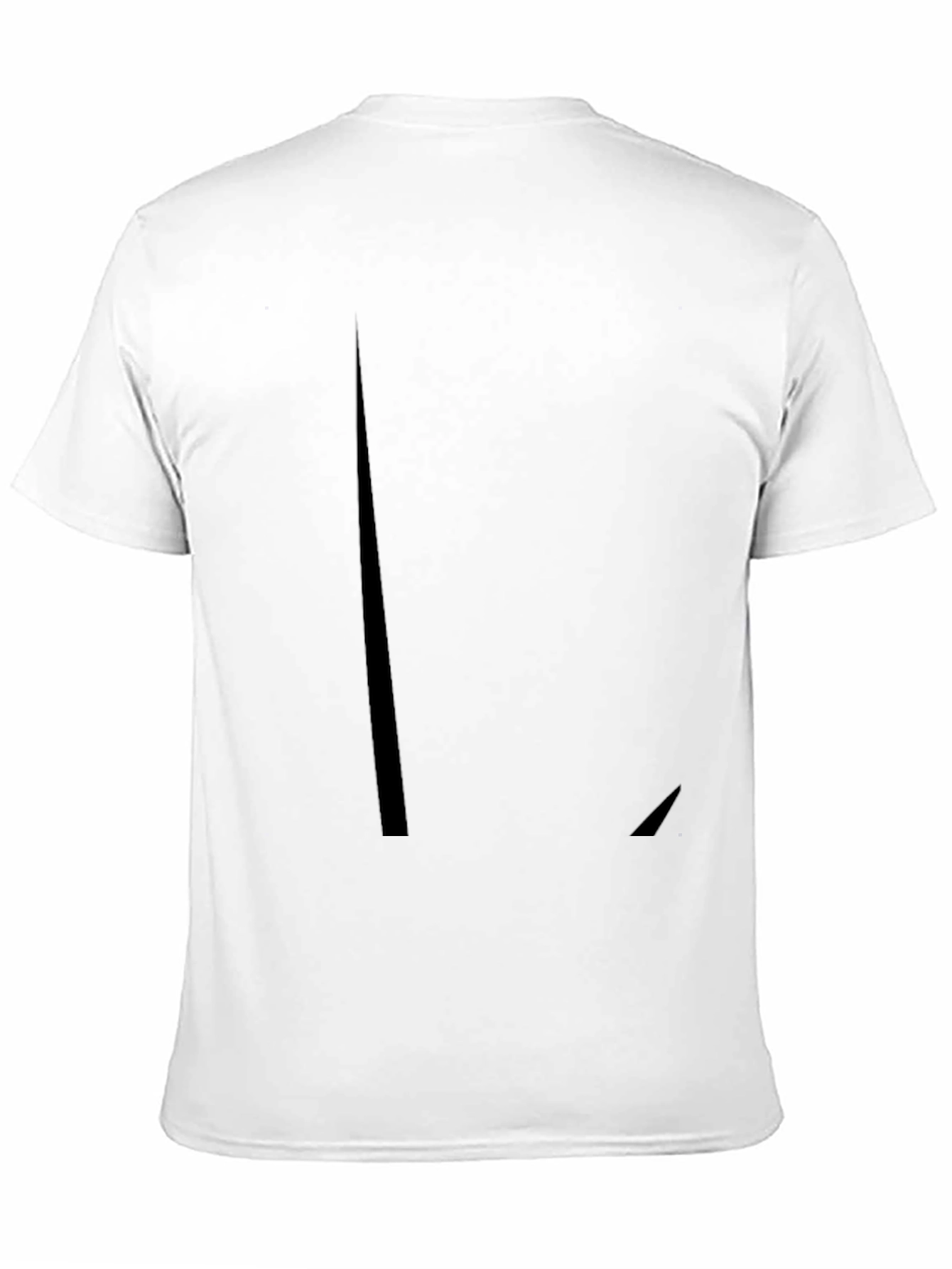 Mens Solid Black Crew Neck T-Shirt