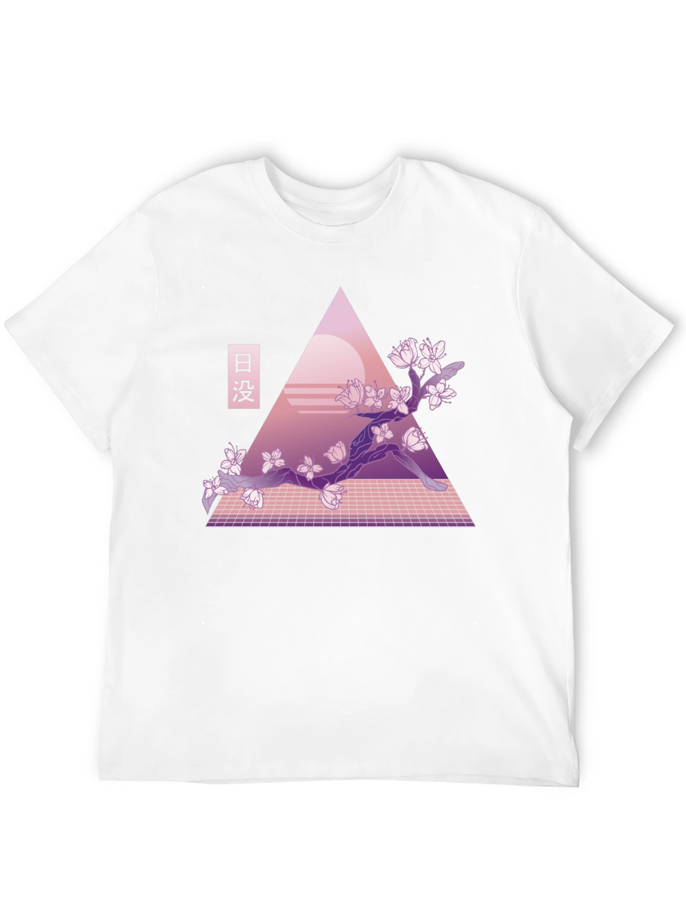 Aesthetic Sunset Triangle Tee