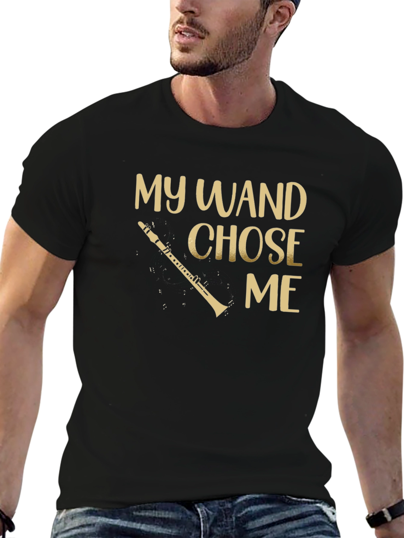My Wand Chose Me Clarinet T-Shirt