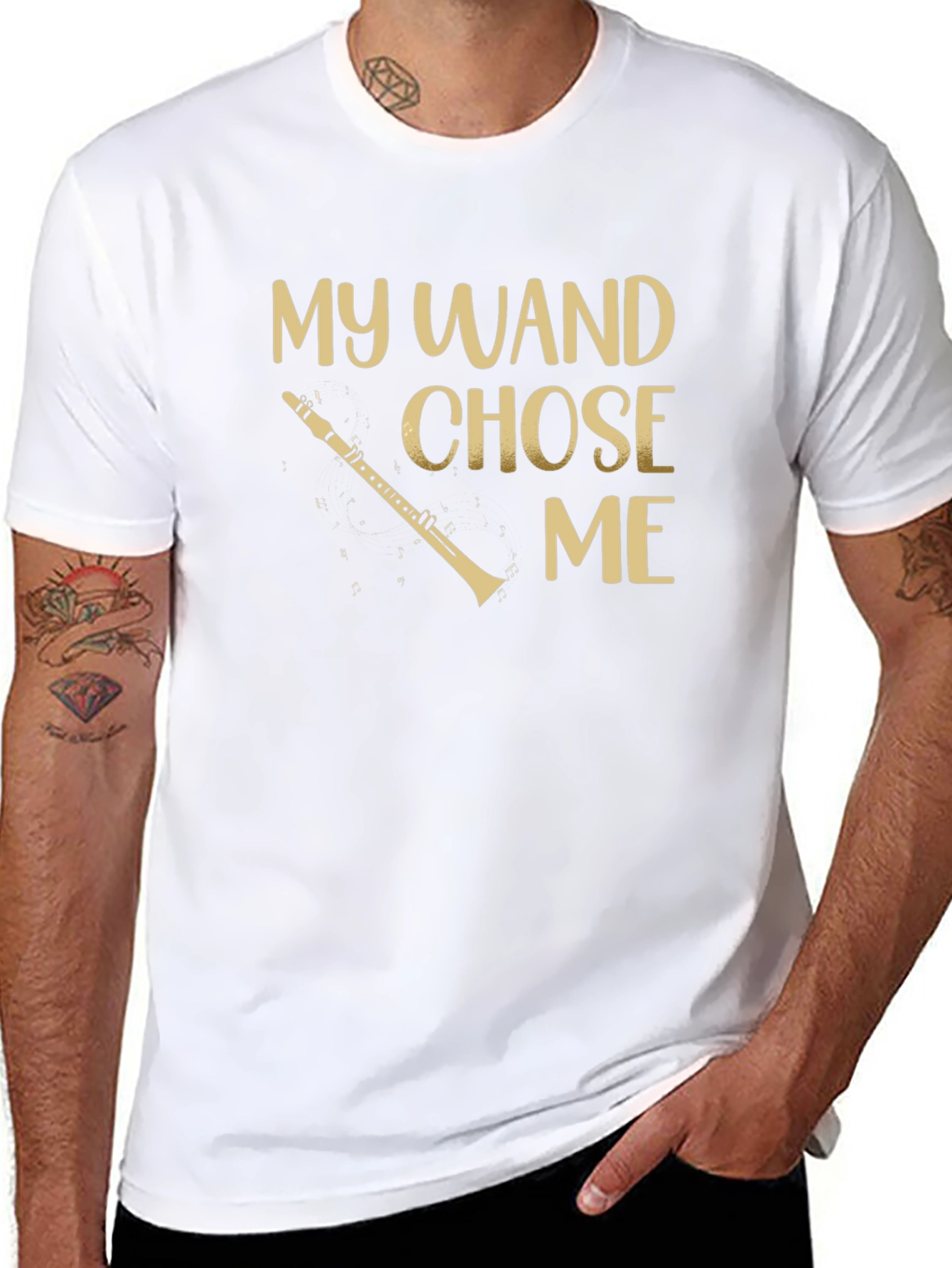 My Wand Chose Me Clarinet T-Shirt