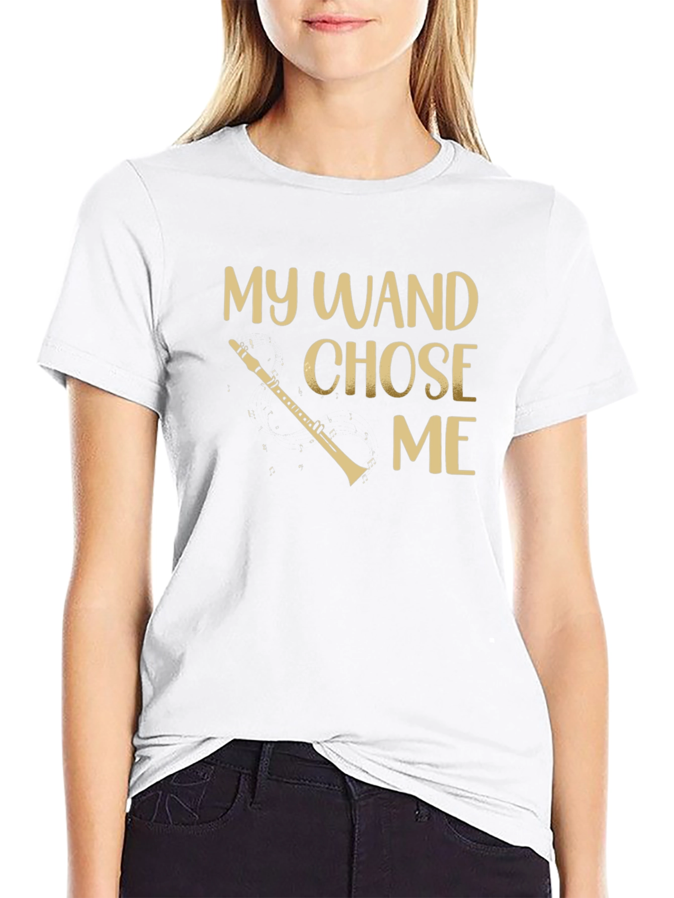 My Wand Chose Me Clarinet T-Shirt
