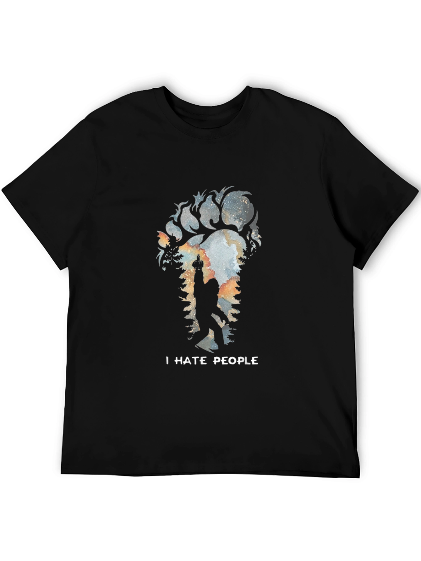 I Hate People Bigfoot T-Shirt