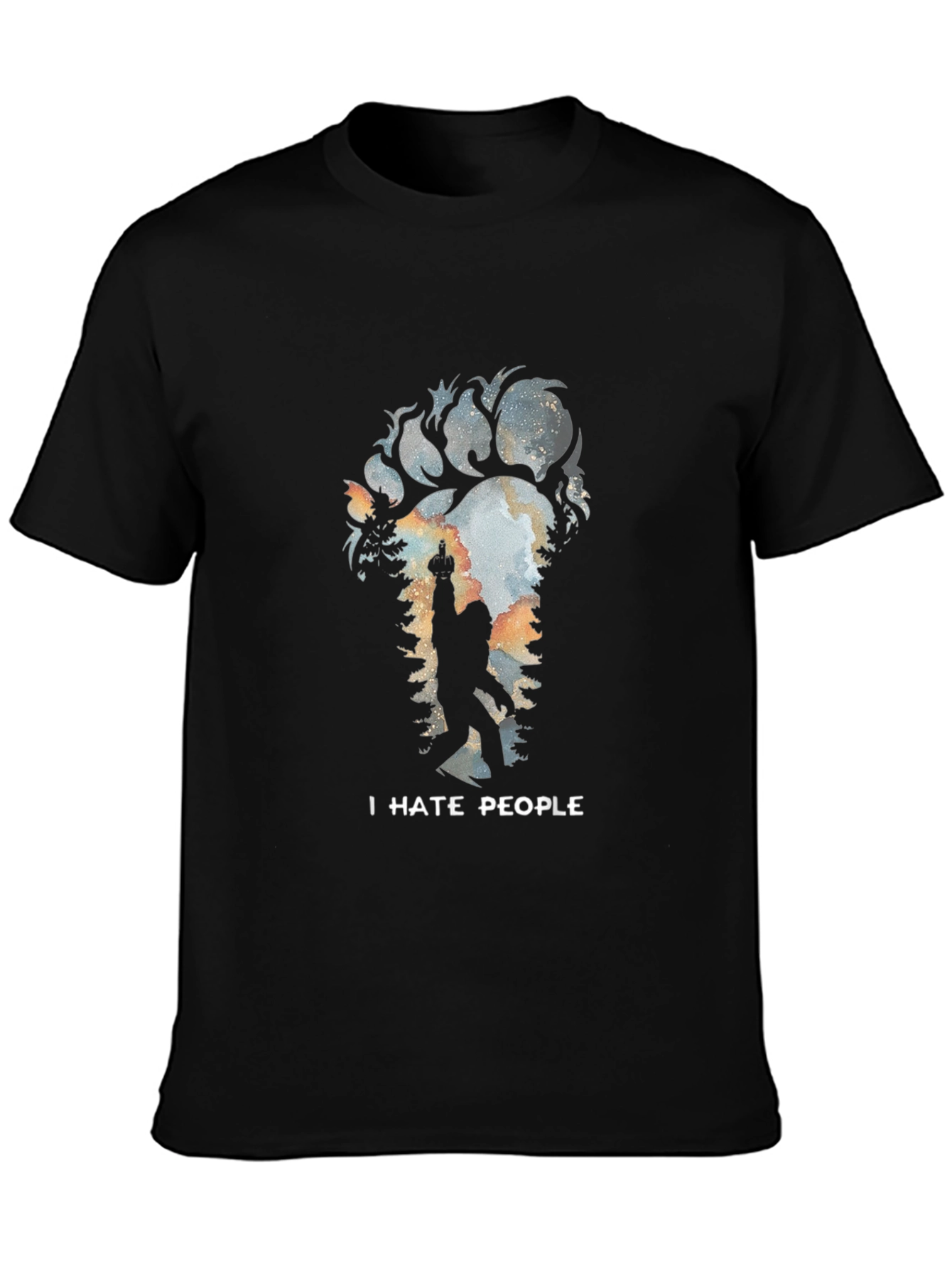 I Hate People Bigfoot T-Shirt