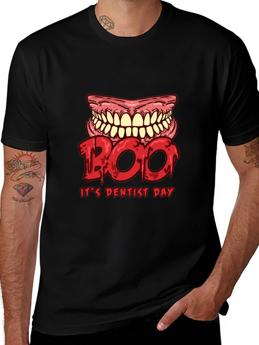 Boo Its Dentist Day Graphic Tee - Halloween Dental Shirt