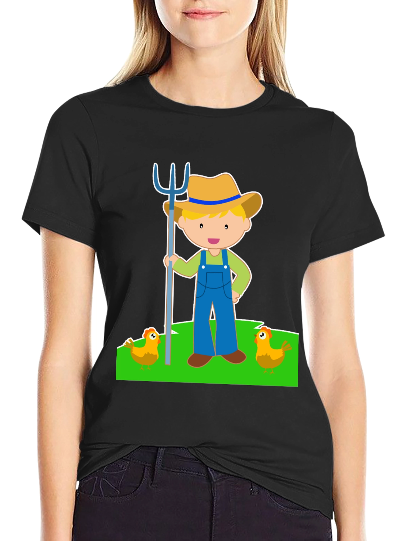 Cartoon Farmer Graphic Tee